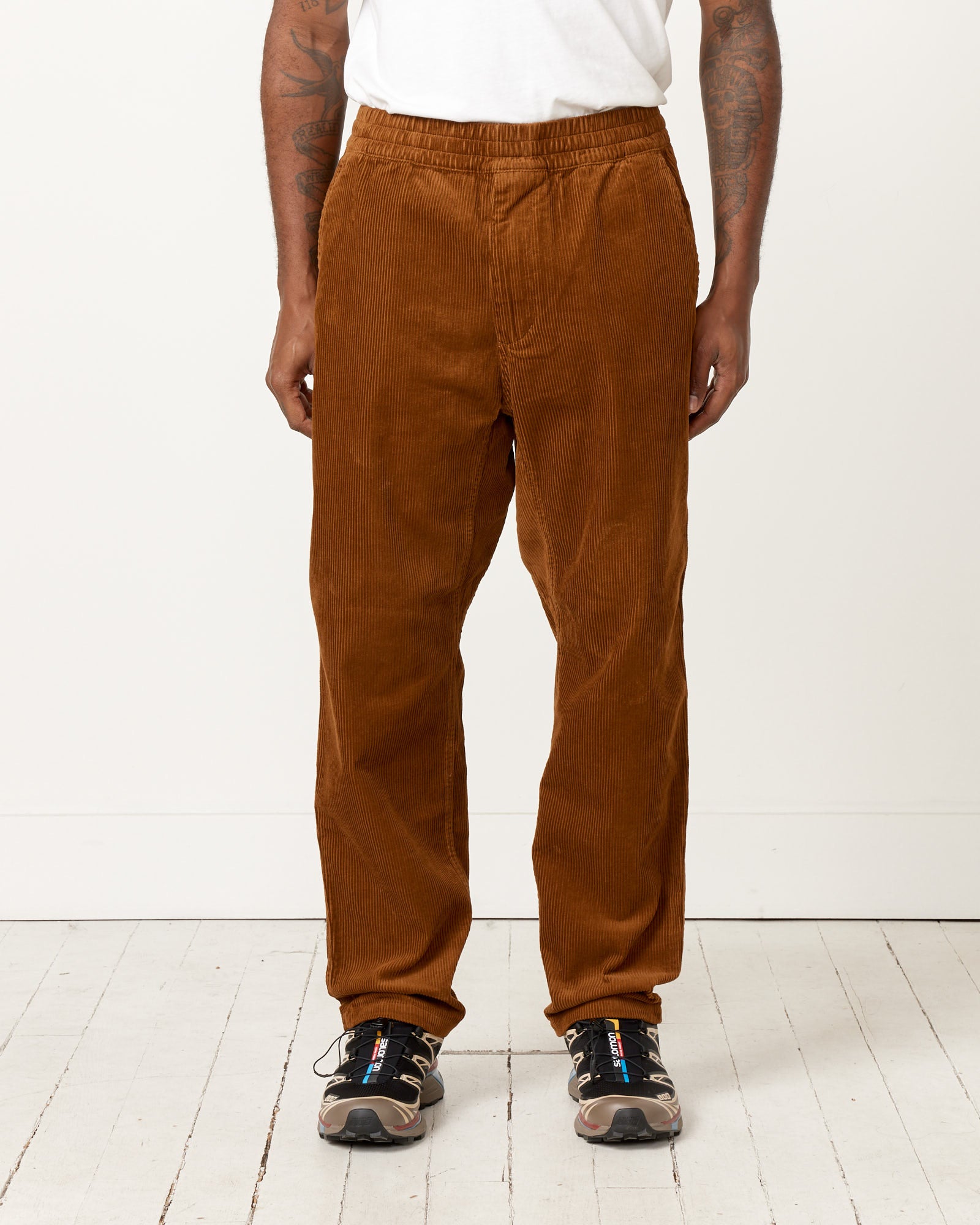 Brown Carhartt Work in Progress Pants for Men