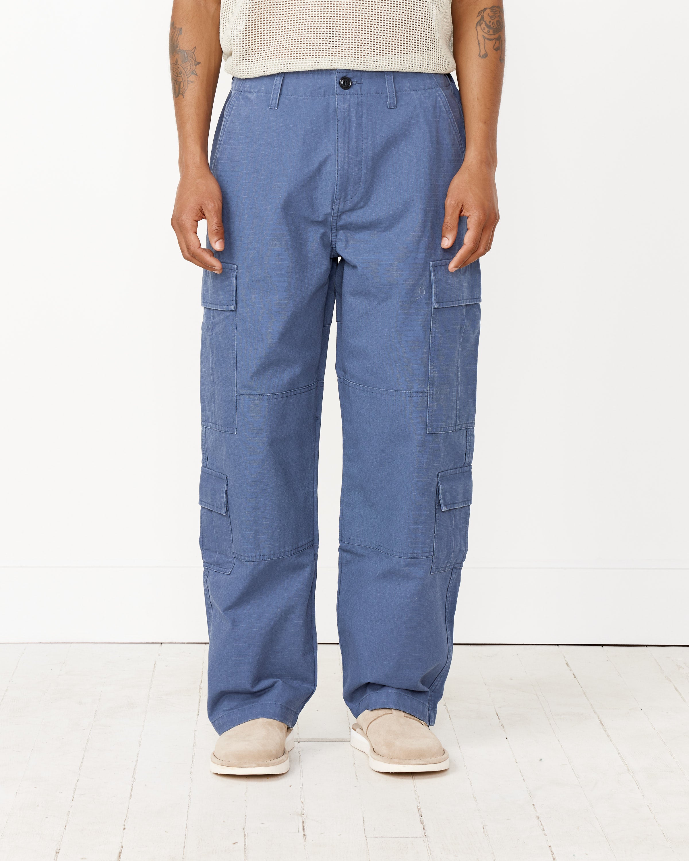 Ripstop Surplus Cargo in Washed Blue – Mohawk General Store