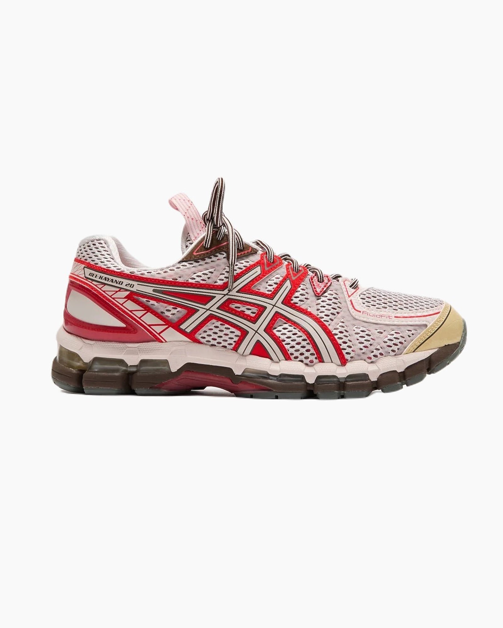 UB9-S Gel-Kayano 20 in Crystal Pink/Classic Red