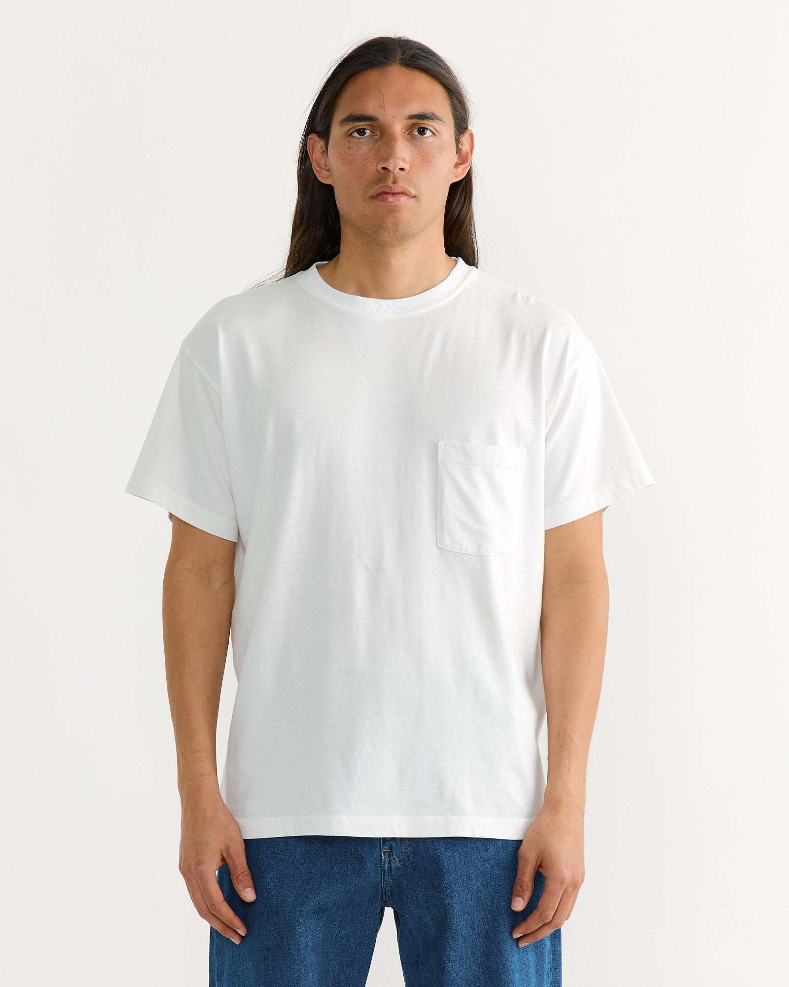 Big Pocket Tee in White - White / M (243937)