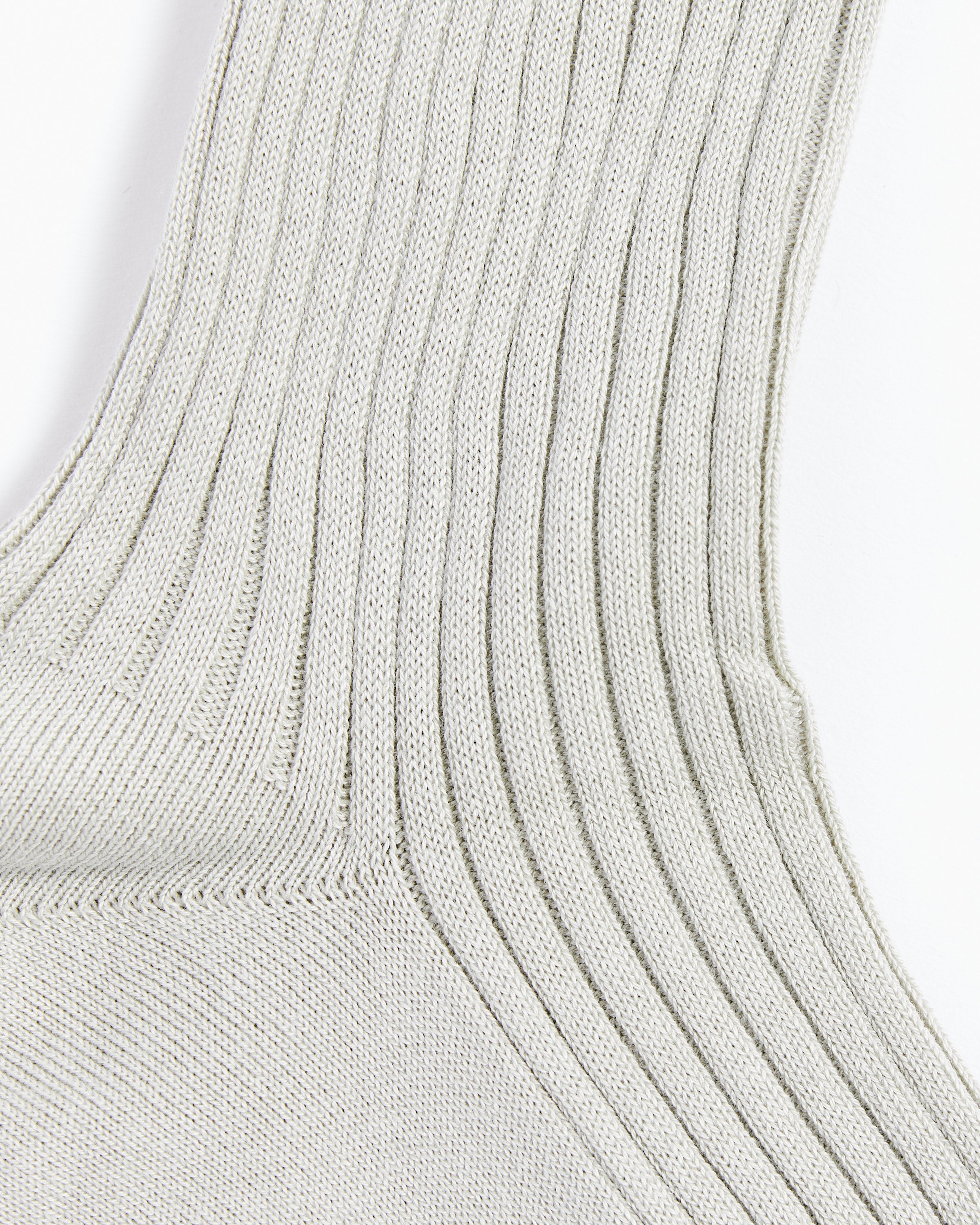 Giza High Gauge Socks in Pale Green