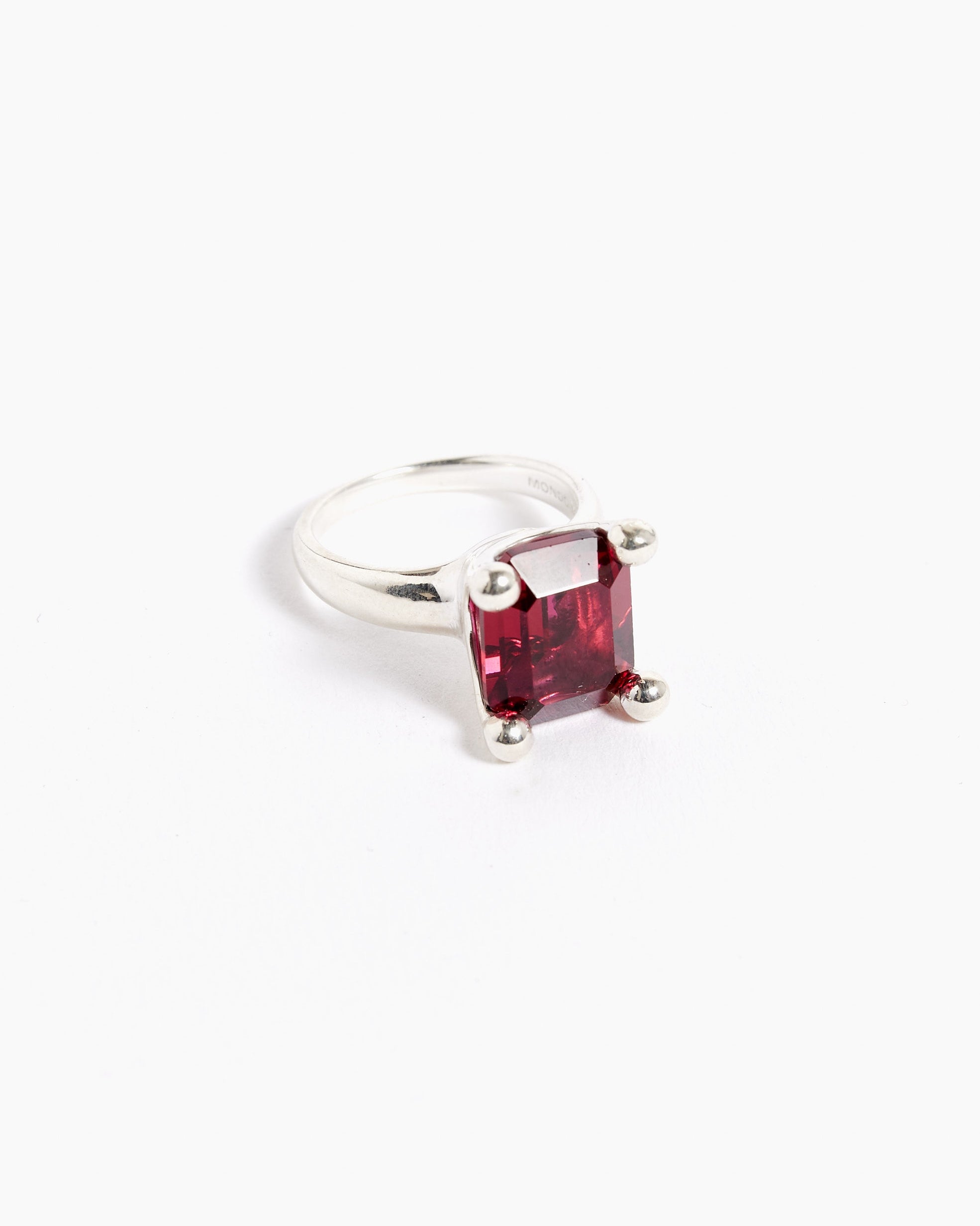 Atomic Particle Ring in Fuchsia