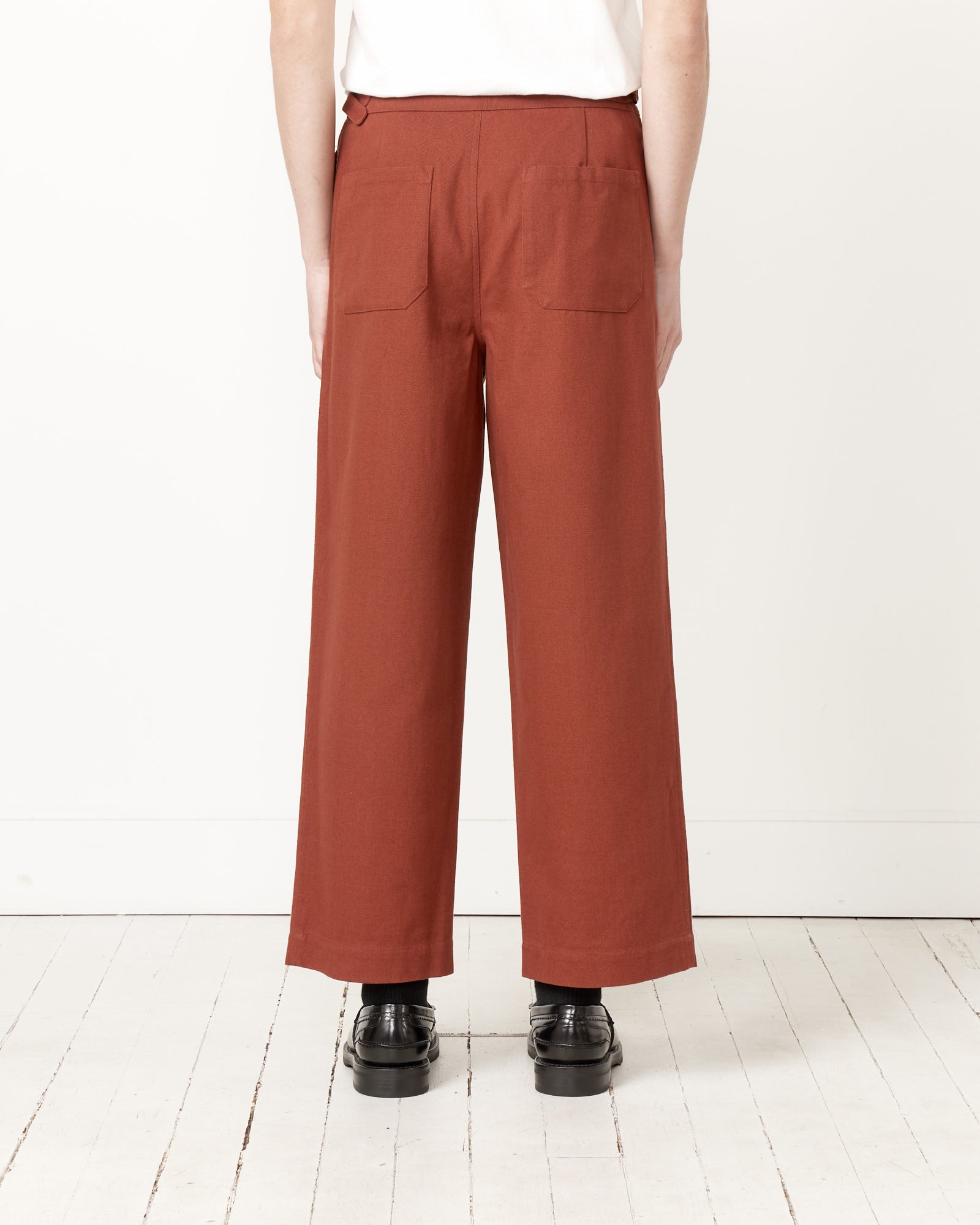 Wide Leg Snap Trousers in Cinnamon - Cinnamon / 32 (247253)