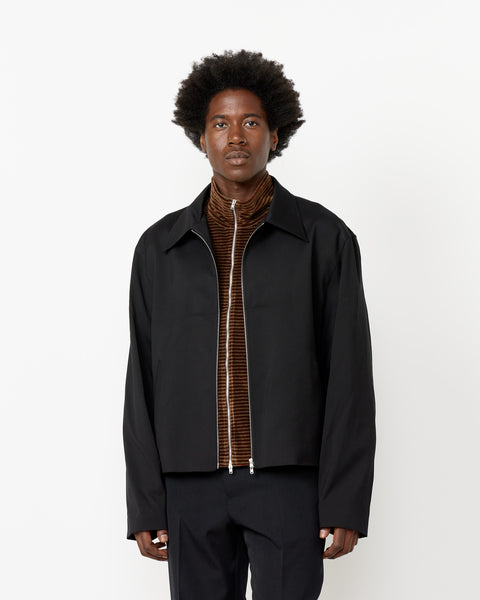 Mini Jacket in Black Worsted Wool – Mohawk General Store