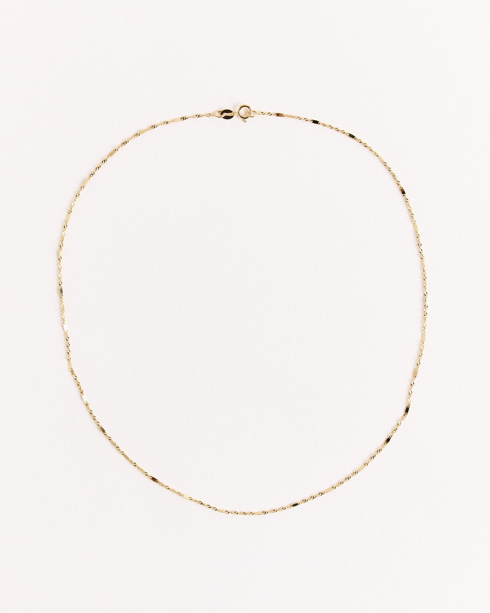 Glitter Link Chain in 14k Yellow Gold - Default Title (249451)