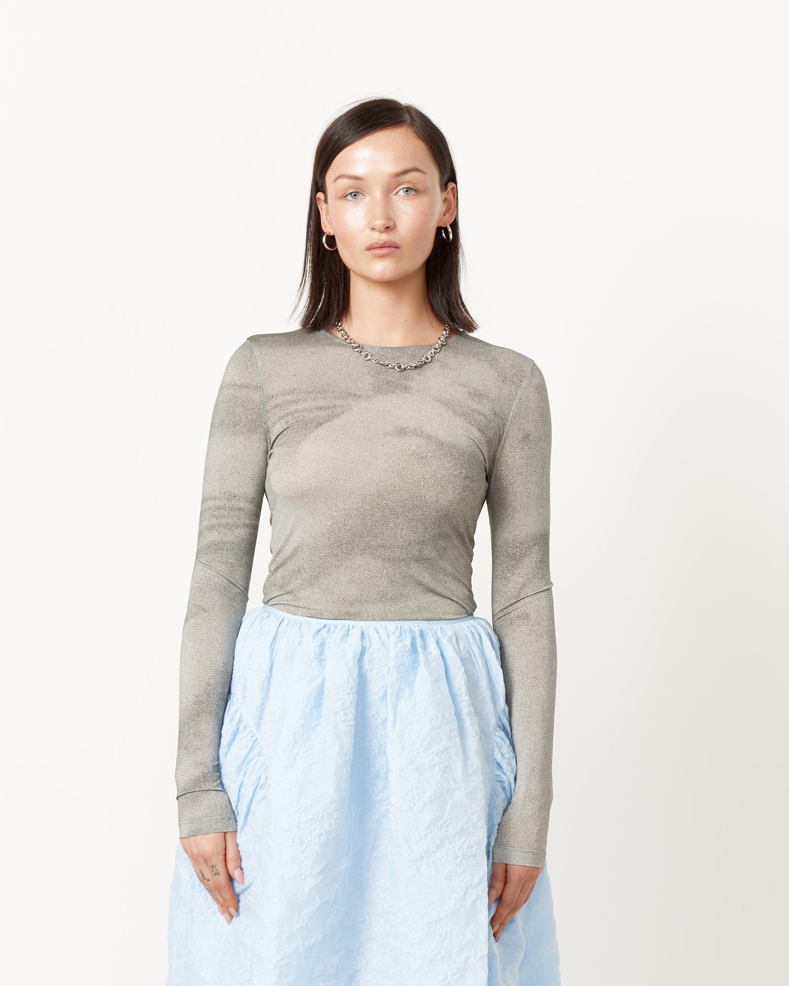 Paloma Wool Arcangel Top - Mid Grey / S (250183)