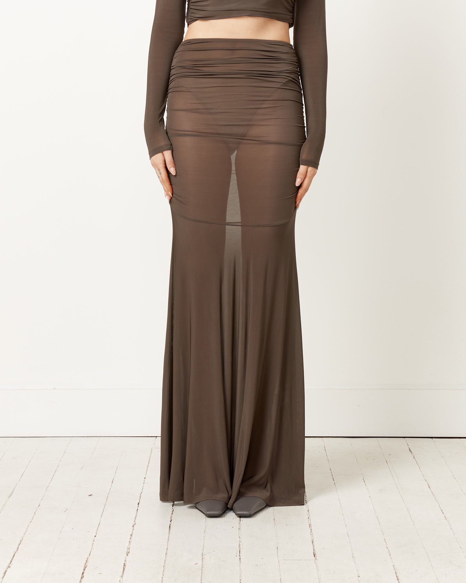 Paloma Wool Moebius Long Skirt - Brown / S (250191)