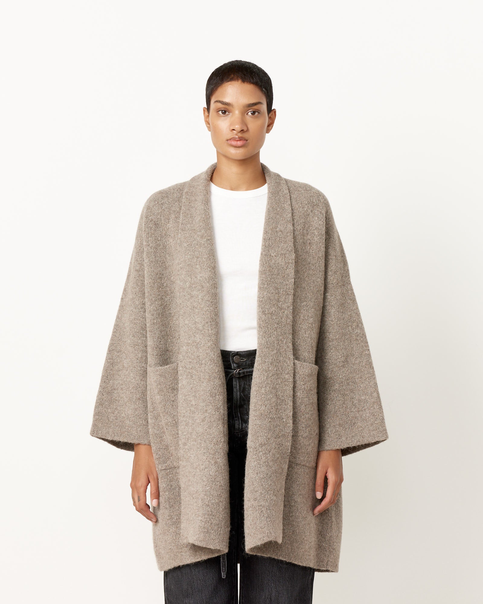 Lauren Manoogian Double Face Wide Coat - Granite / OS (250303)