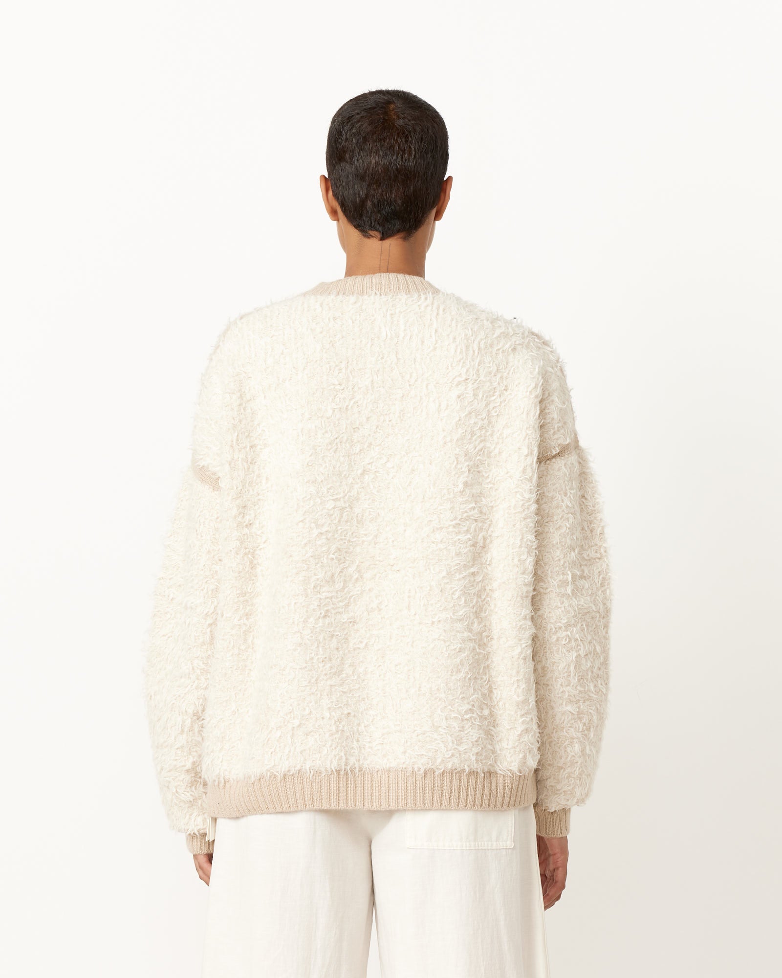 Lauren Manoogian Sherpa Crewneck - Raw White / 1 (250304)