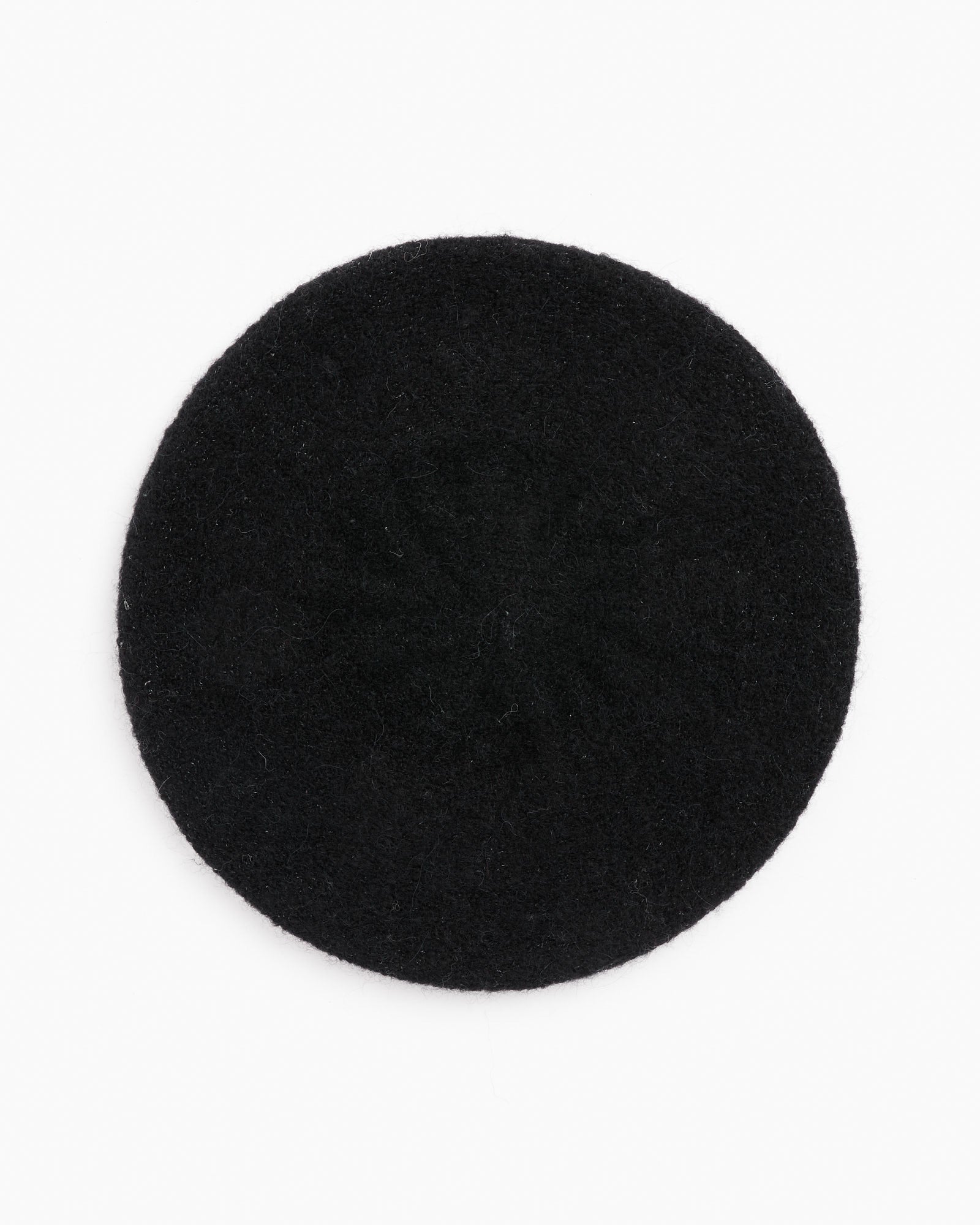 Lauren Manoogian Horizontal Beret A23 - Black Melange - OS - Default Title (250307)