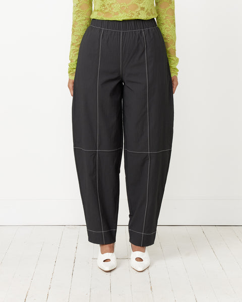 Elasticated Curve Pant in Black