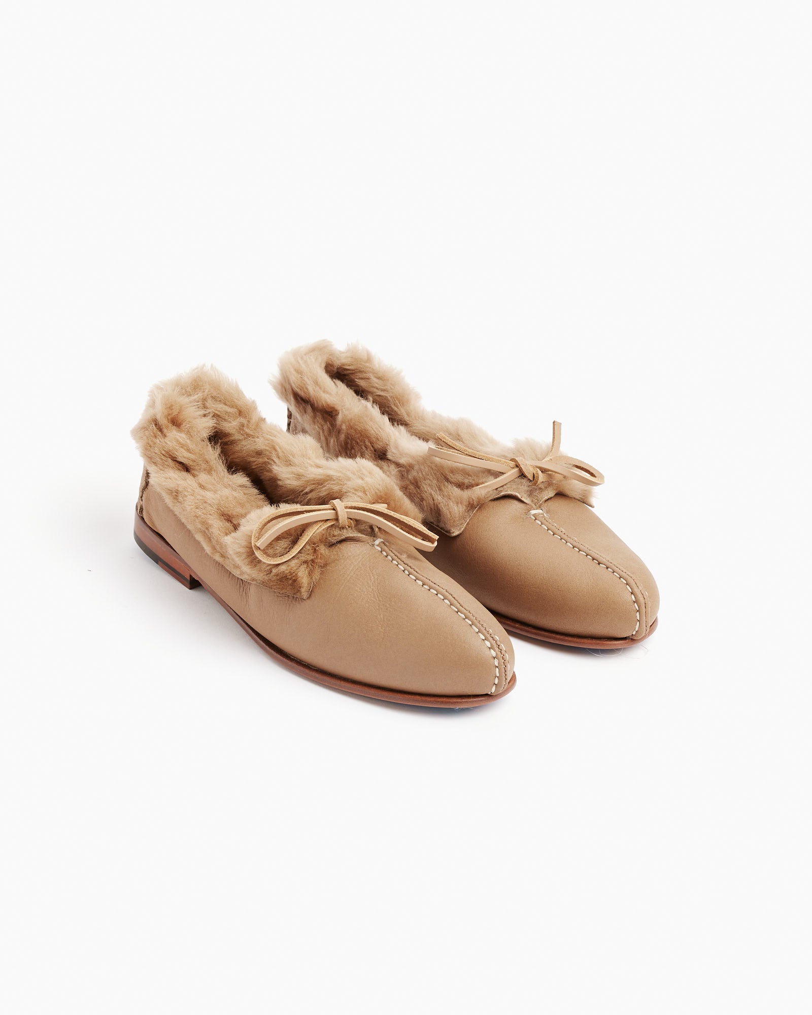 Tilla Shearling Babouche - Camel / 40 (250847)