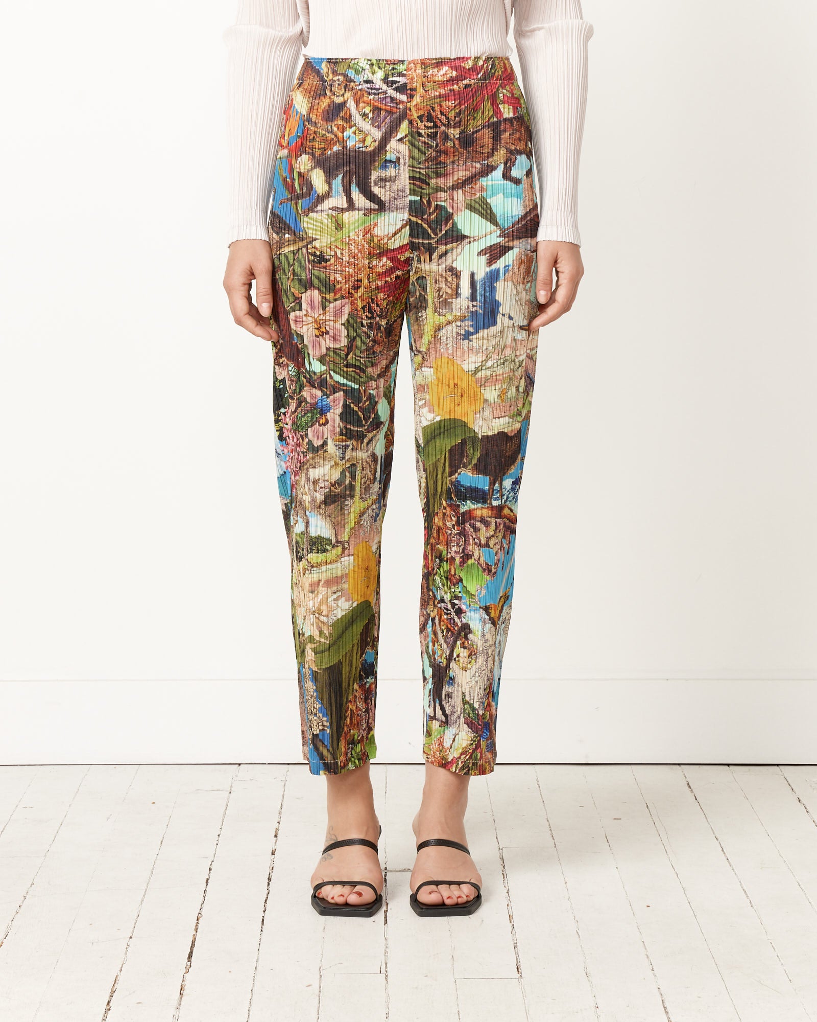 Issey Miyake Pleats Please Aurora Jungle Pant - Multi / 5 (251372)