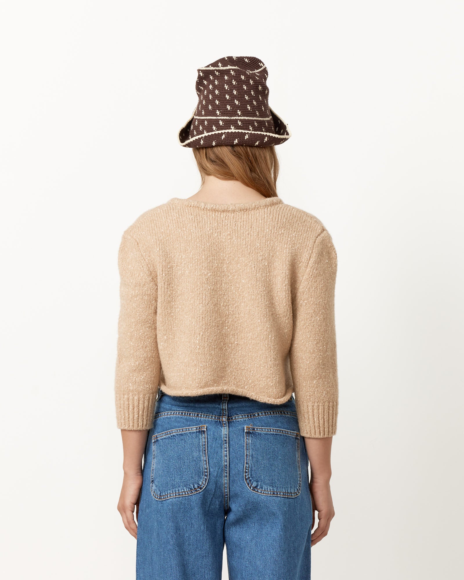 Mundaka Bubble Crop Sweater - Camel / S (251389)