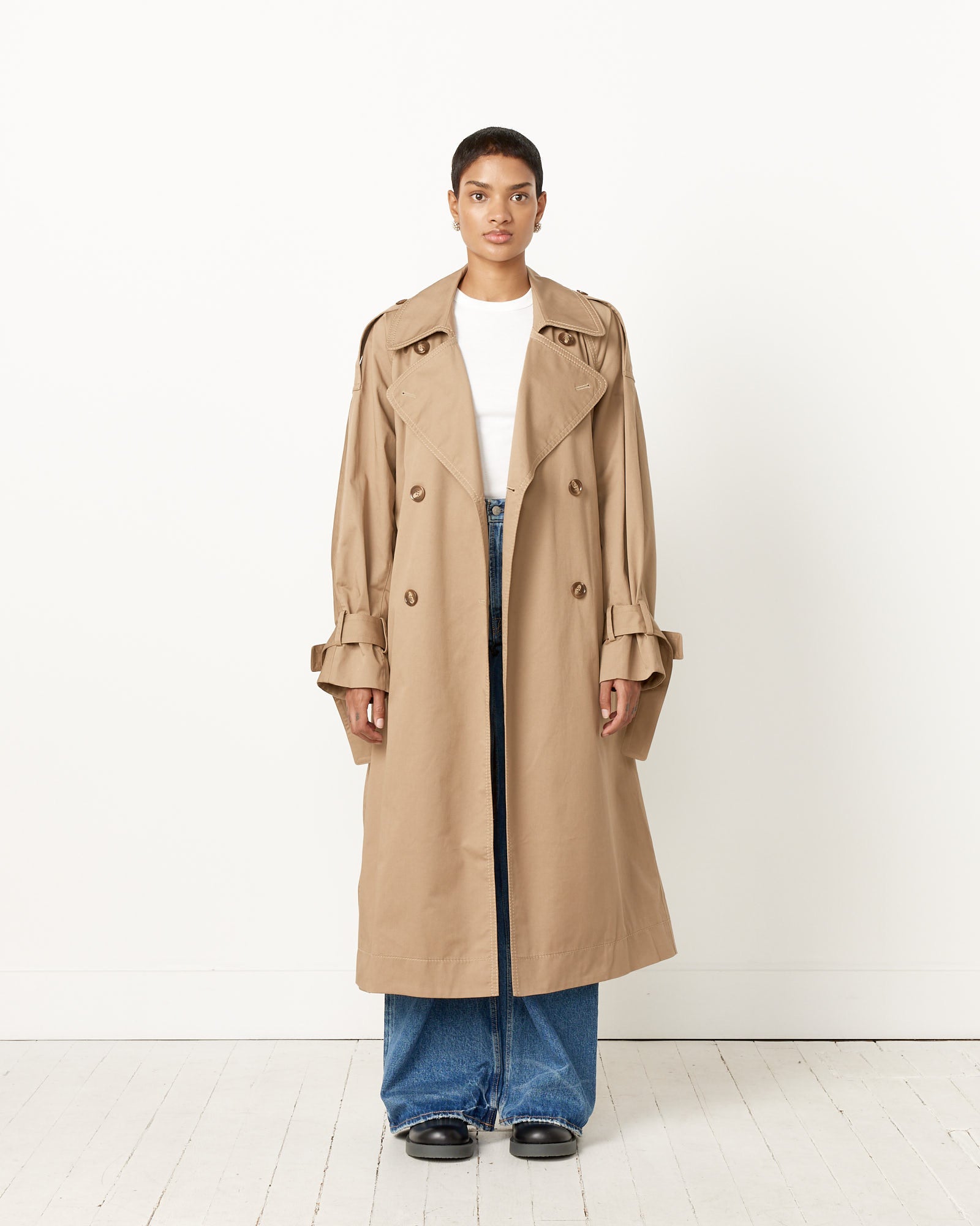 Acne Studios 819 Trenchcoat - Cold Beige / 36 (251523)