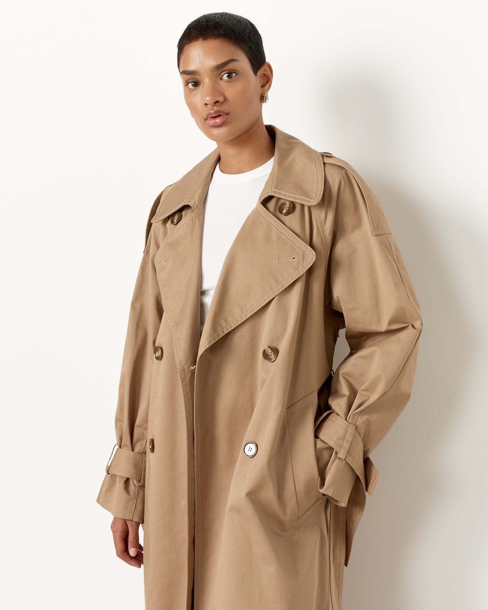 Acne Studios 819 Trenchcoat - Cold Beige / 36 (251523)