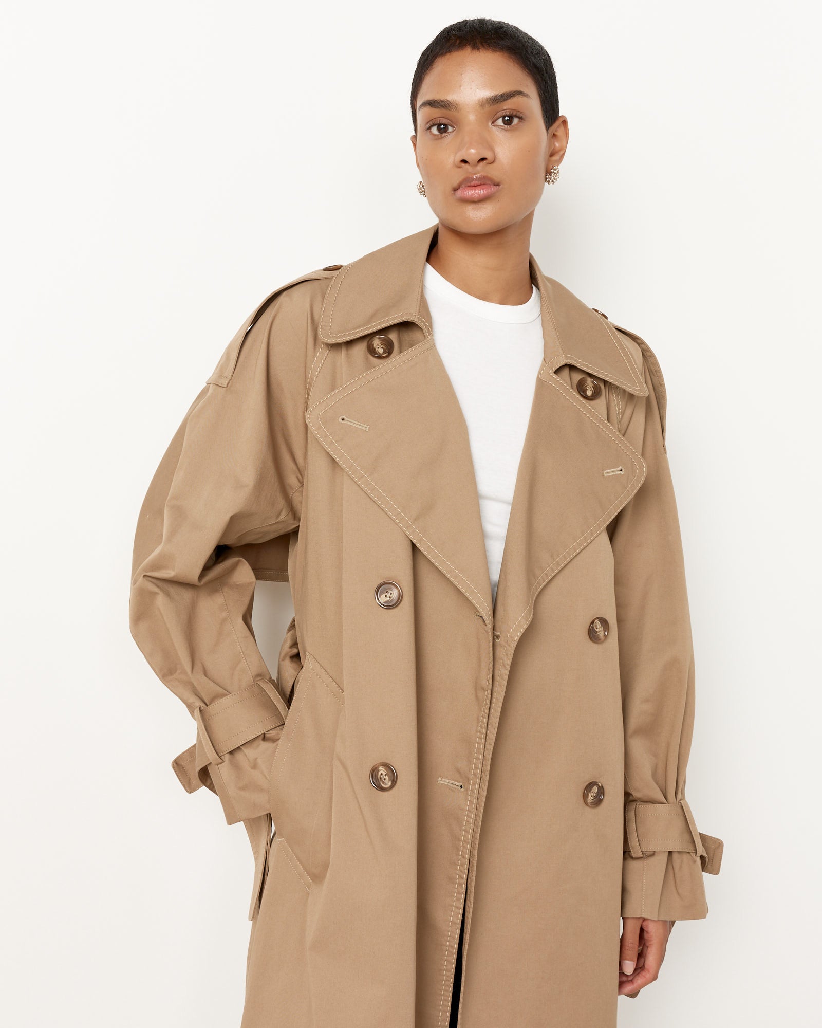 Acne Studios 819 Trenchcoat - Cold Beige / 36 (251523)