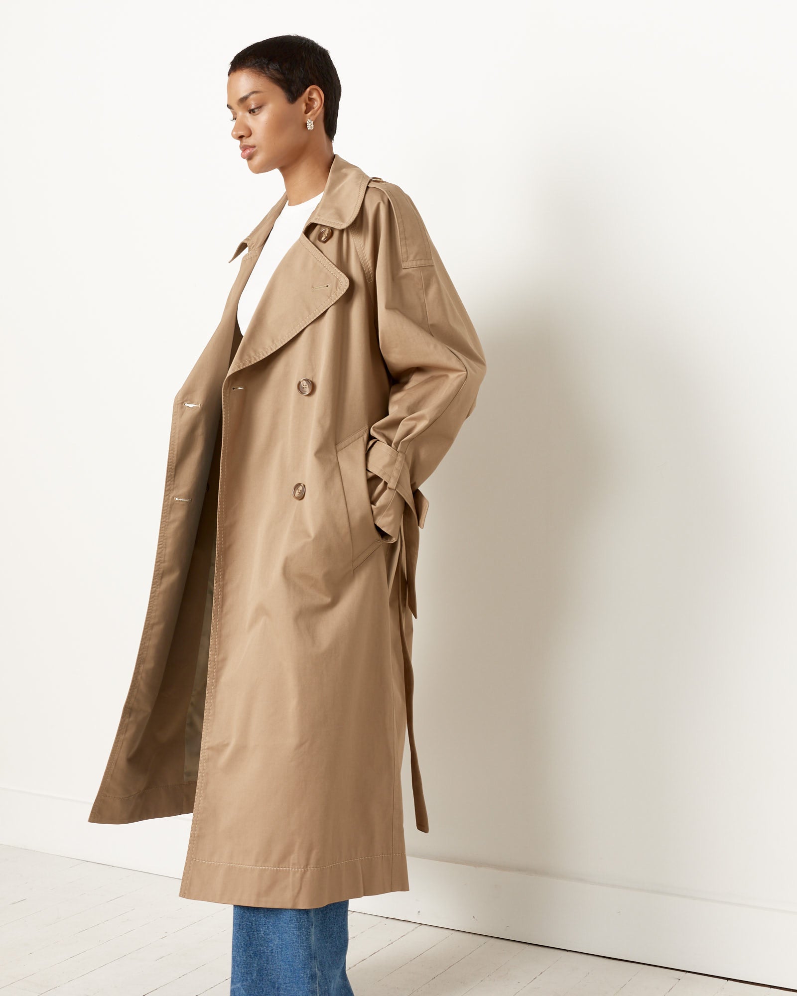 Acne Studios 819 Trenchcoat - Cold Beige / 36 (251523)