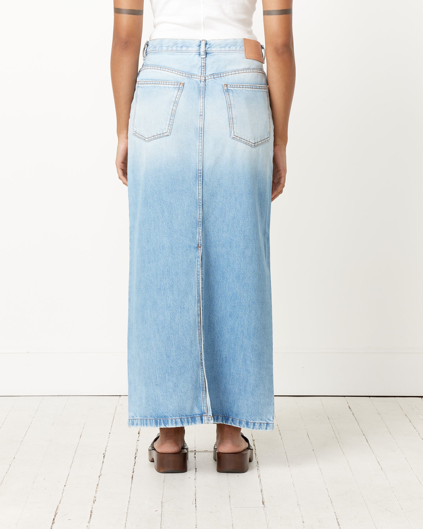 Acne Studios 557 Long Skirt - Light Blue / 38 (251533)