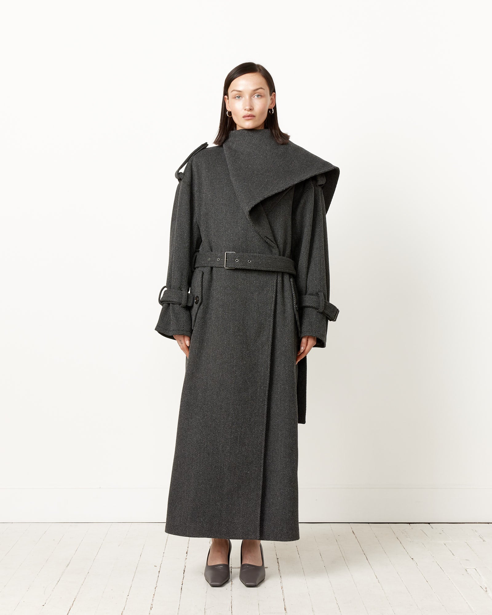 Acne Studios 855 Coat - Grey/Black / 36 (251581)