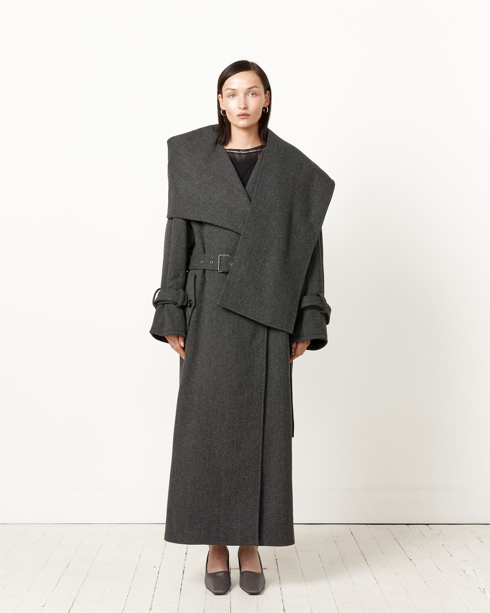 Acne Studios 855 Coat - Grey/Black / 36 (251581)