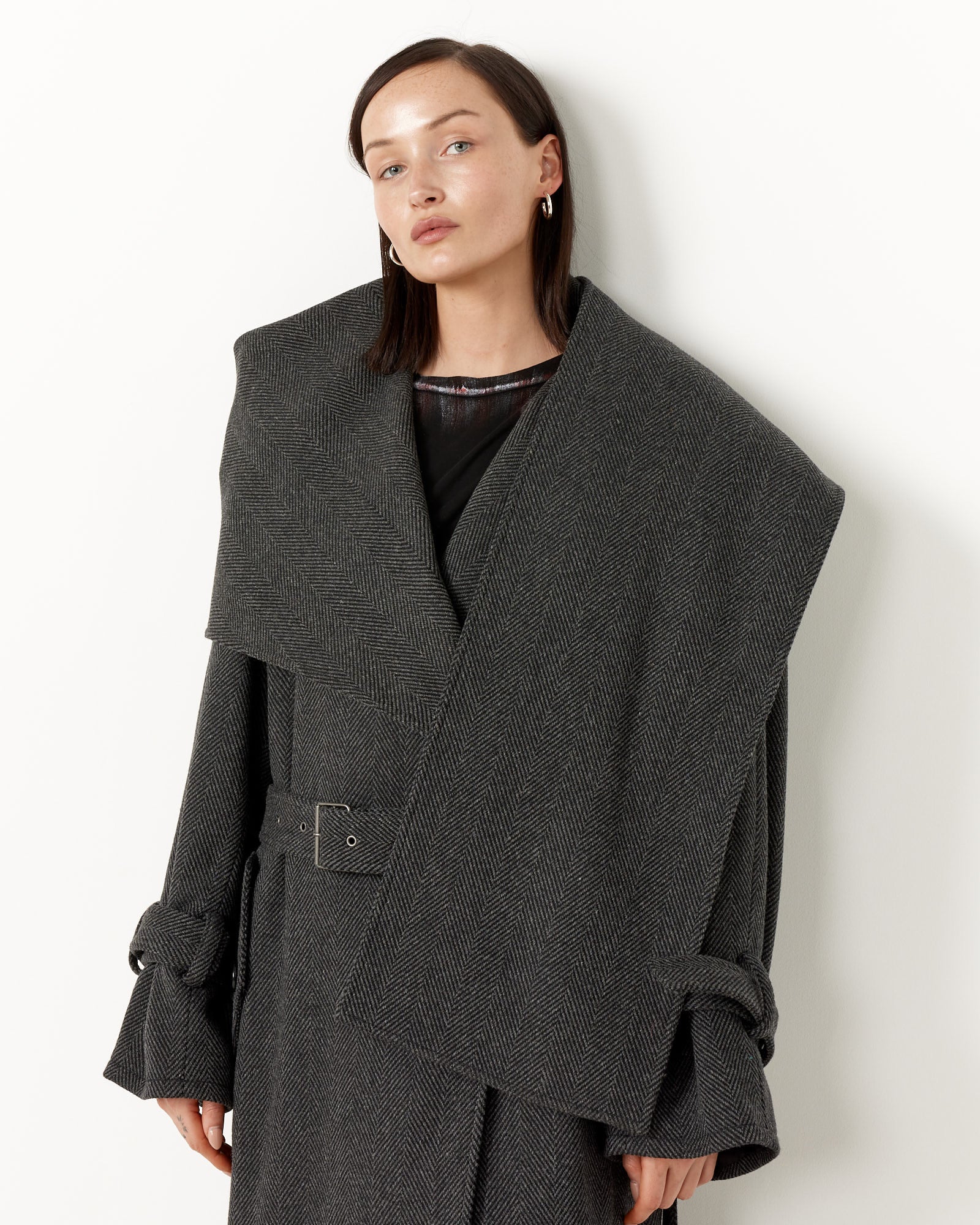 Acne Studios 855 Coat - Grey/Black / 36 (251581)