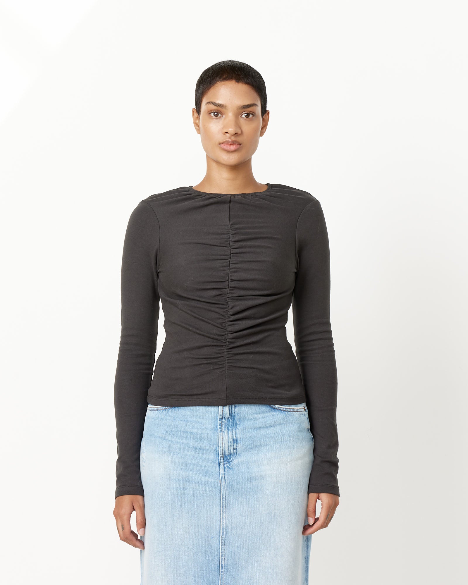 Toit Volant Totty Vintage Top - Charcoal / S (251695)