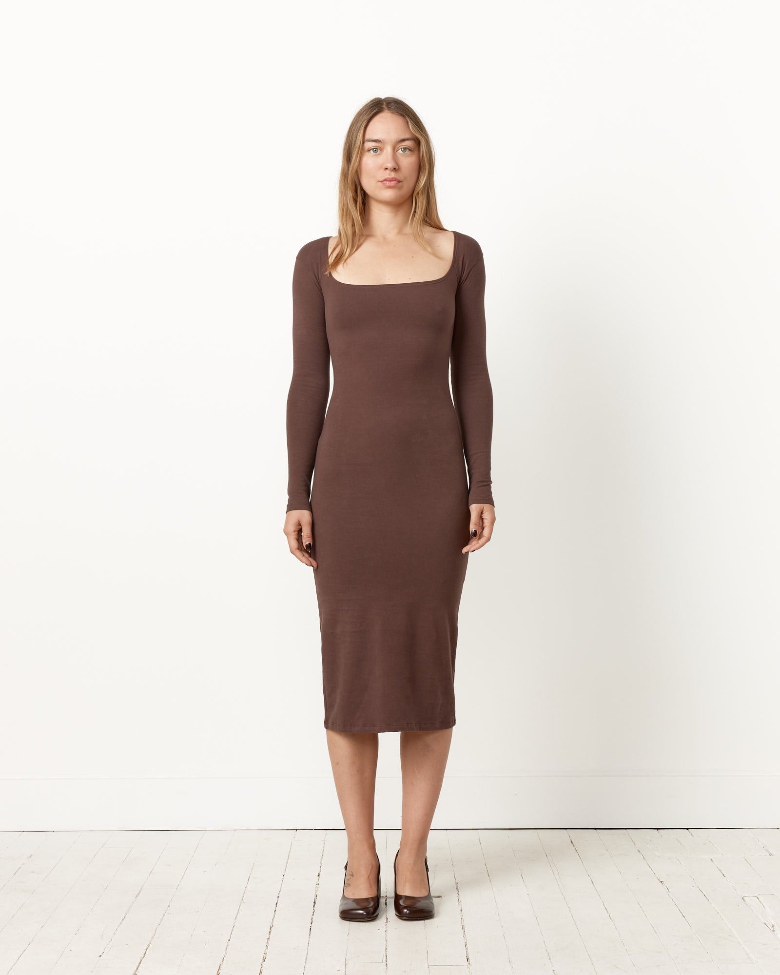 El Tigre LS Midi Dress - Chocolate / S (251714)