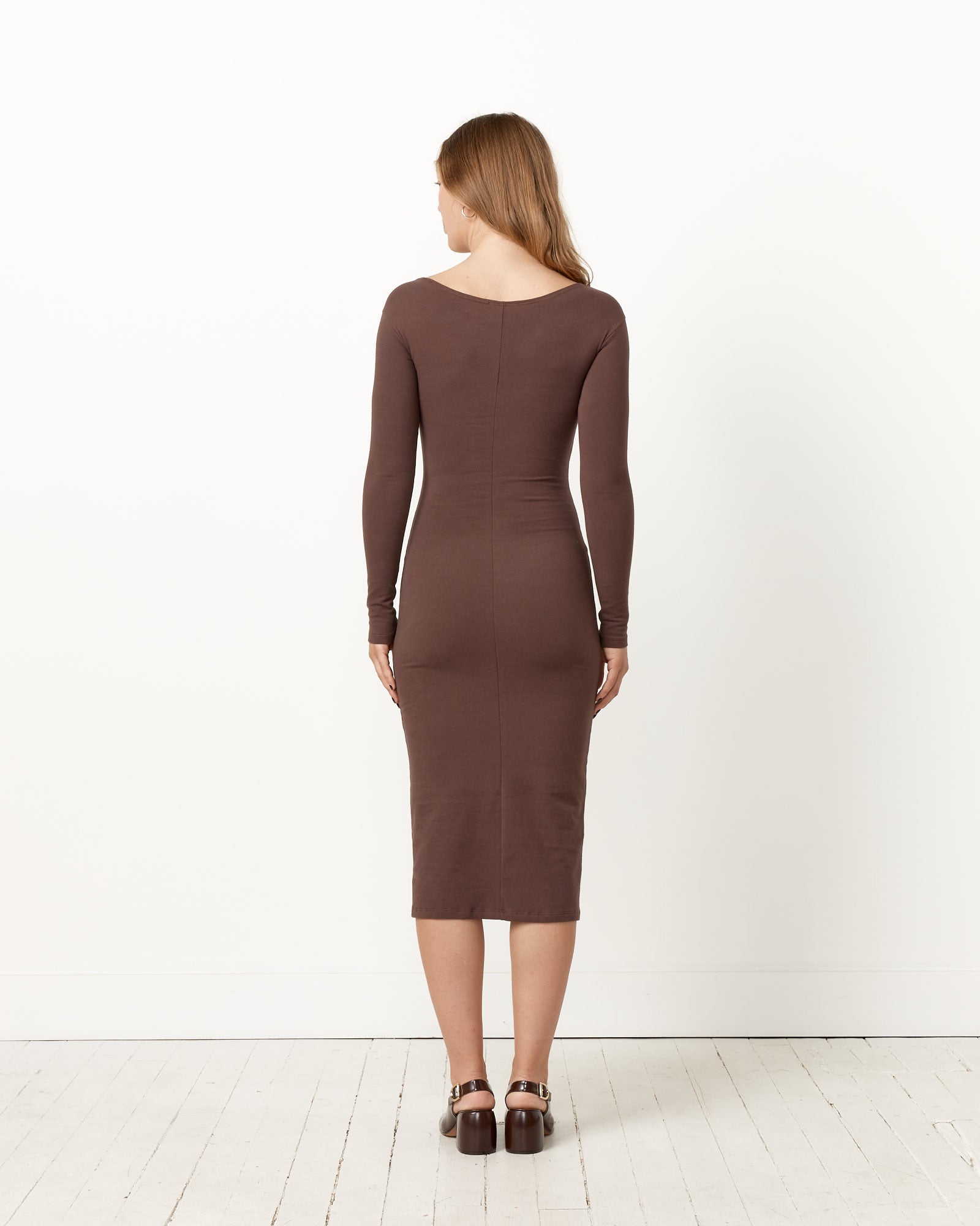 El Tigre LS Midi Dress - Chocolate / S (251714)