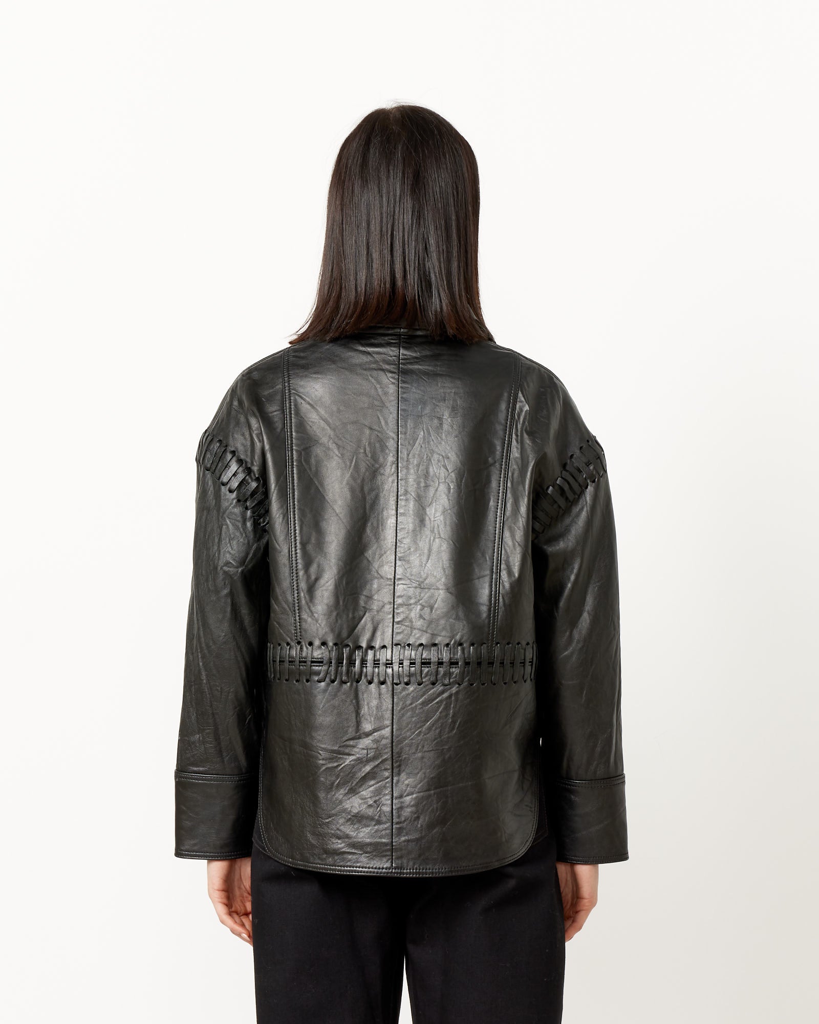 Proche Recycled Leather Olivia Jacket - Black / S (251717)