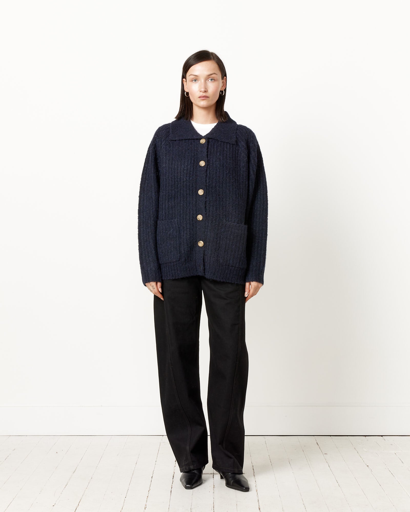 Hansel From Basel Martin Cardigan - Navy / 2 (251795)