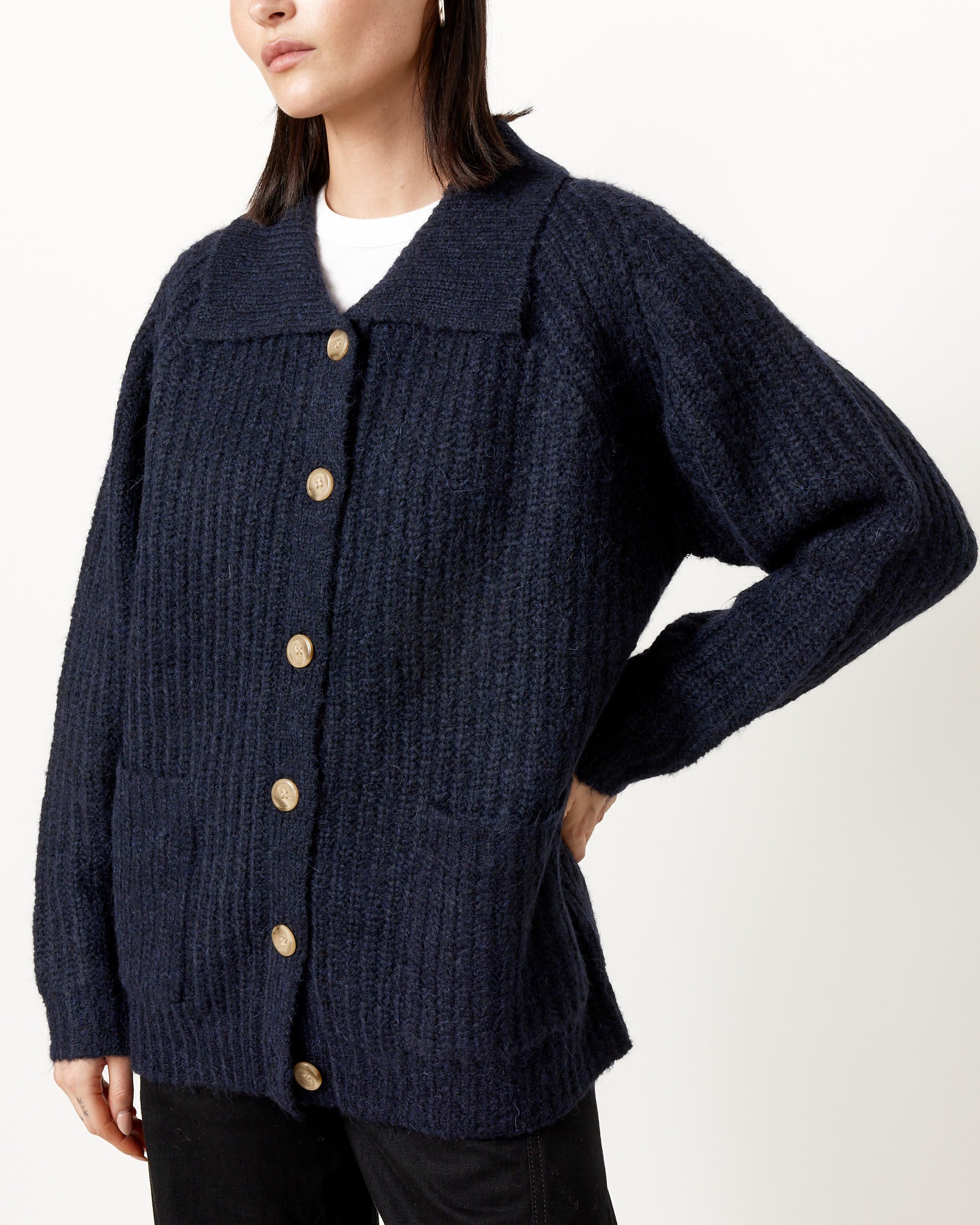 Hansel From Basel Martin Cardigan - Navy / 2 (251795)