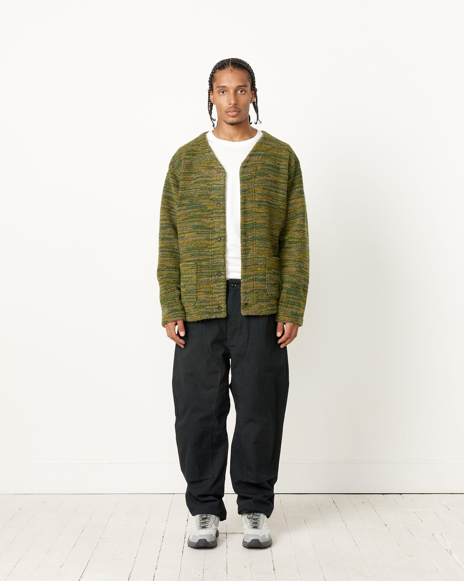 Engineered Garments Knit Cardigan - Green / L (252438)