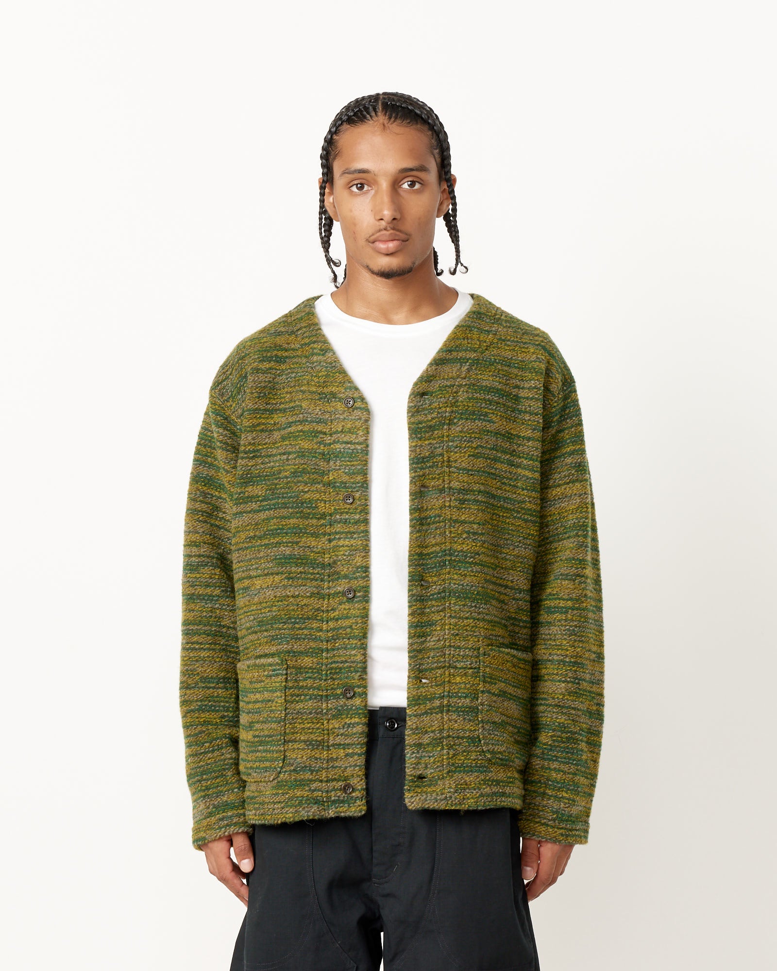 Engineered Garments Knit Cardigan - Green / L (252438)