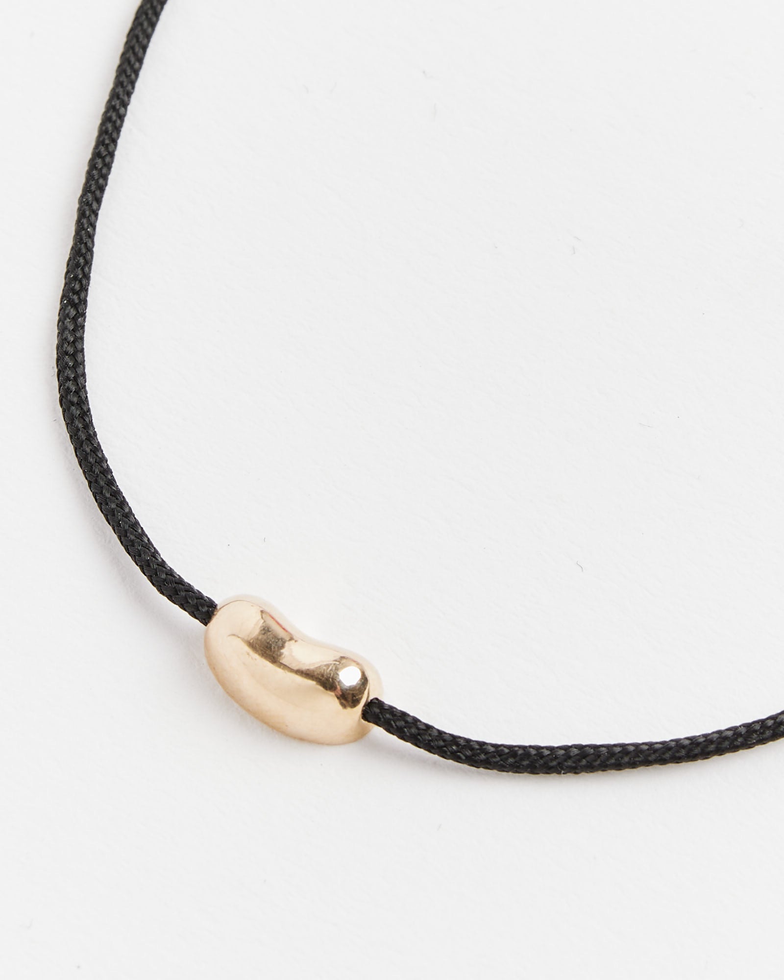 Bean Cord Bracelet - 14K YG / Black / OS (252670)