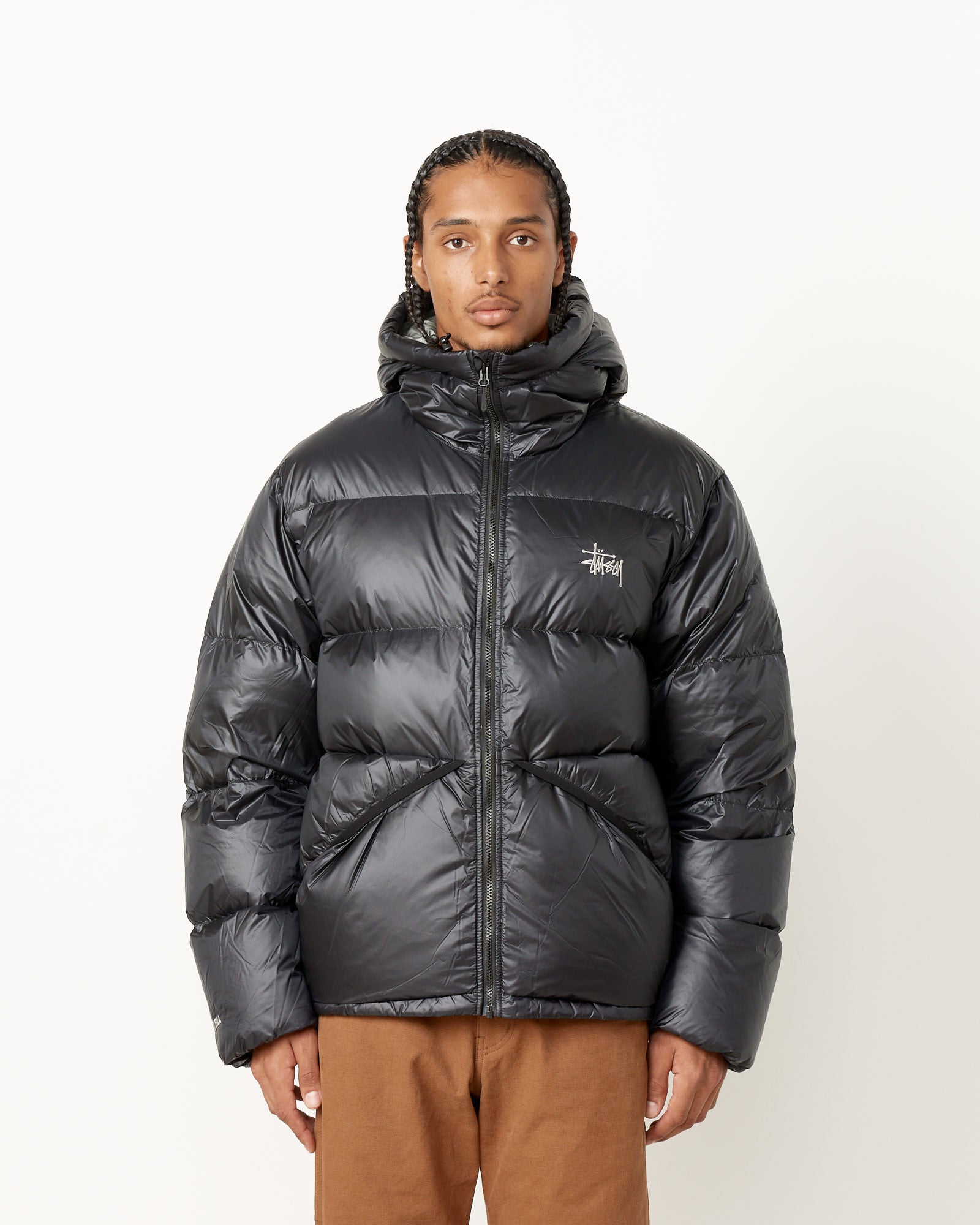 Stussy Micro Ripstop Down Parka - Phantom Black / L (252906)