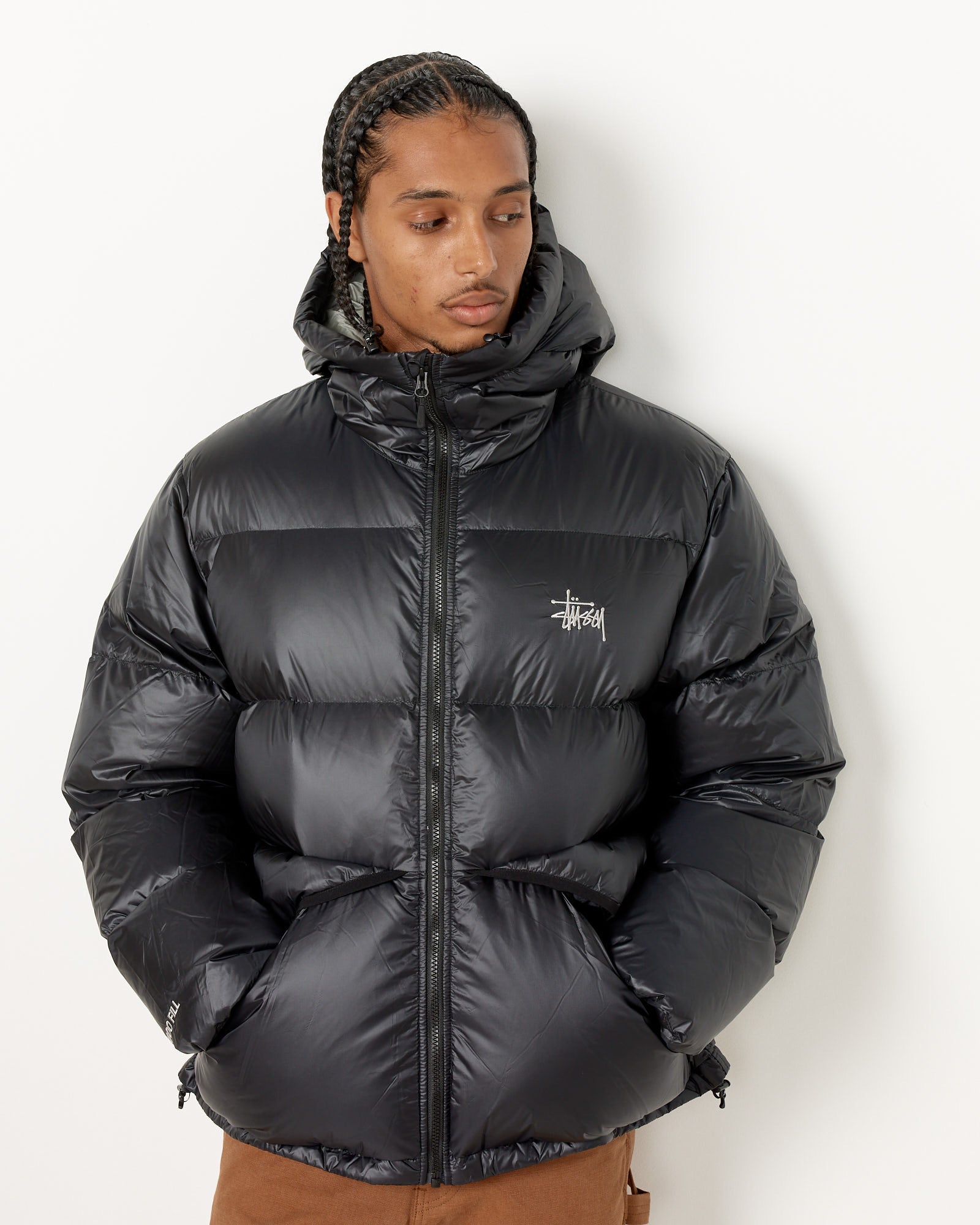 Stussy Micro Ripstop Down Parka - Phantom Black / L (252906)