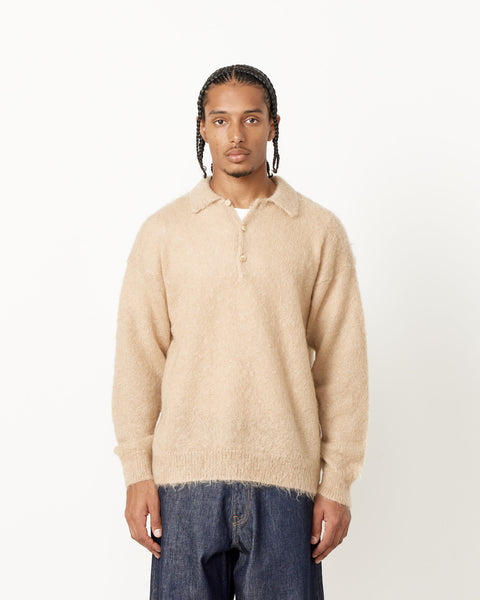 Auralee - Brushed Mohair Knit Polo
