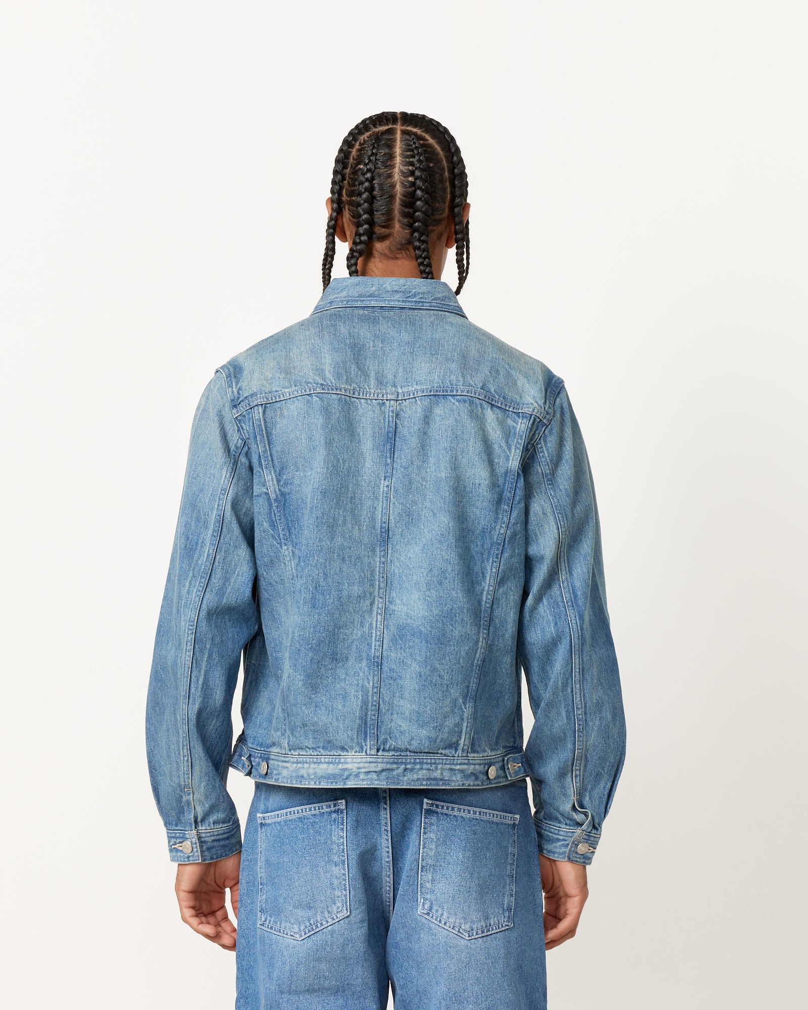 Auralee Selvedge Faded Denim Blouson - Light Indigo / 4 (253018)