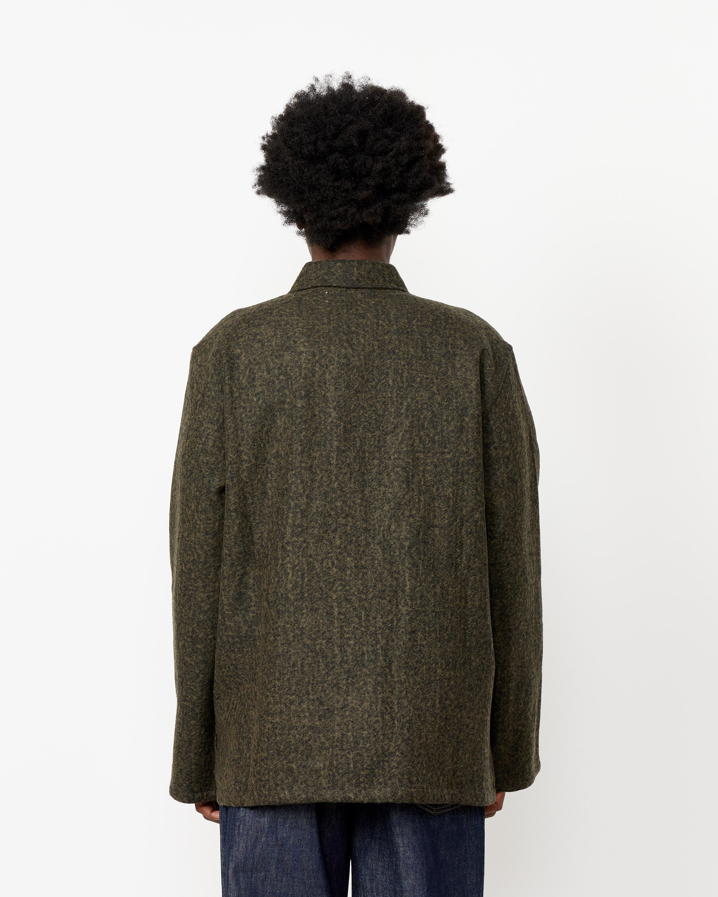 Black Moss Fuzz Wool