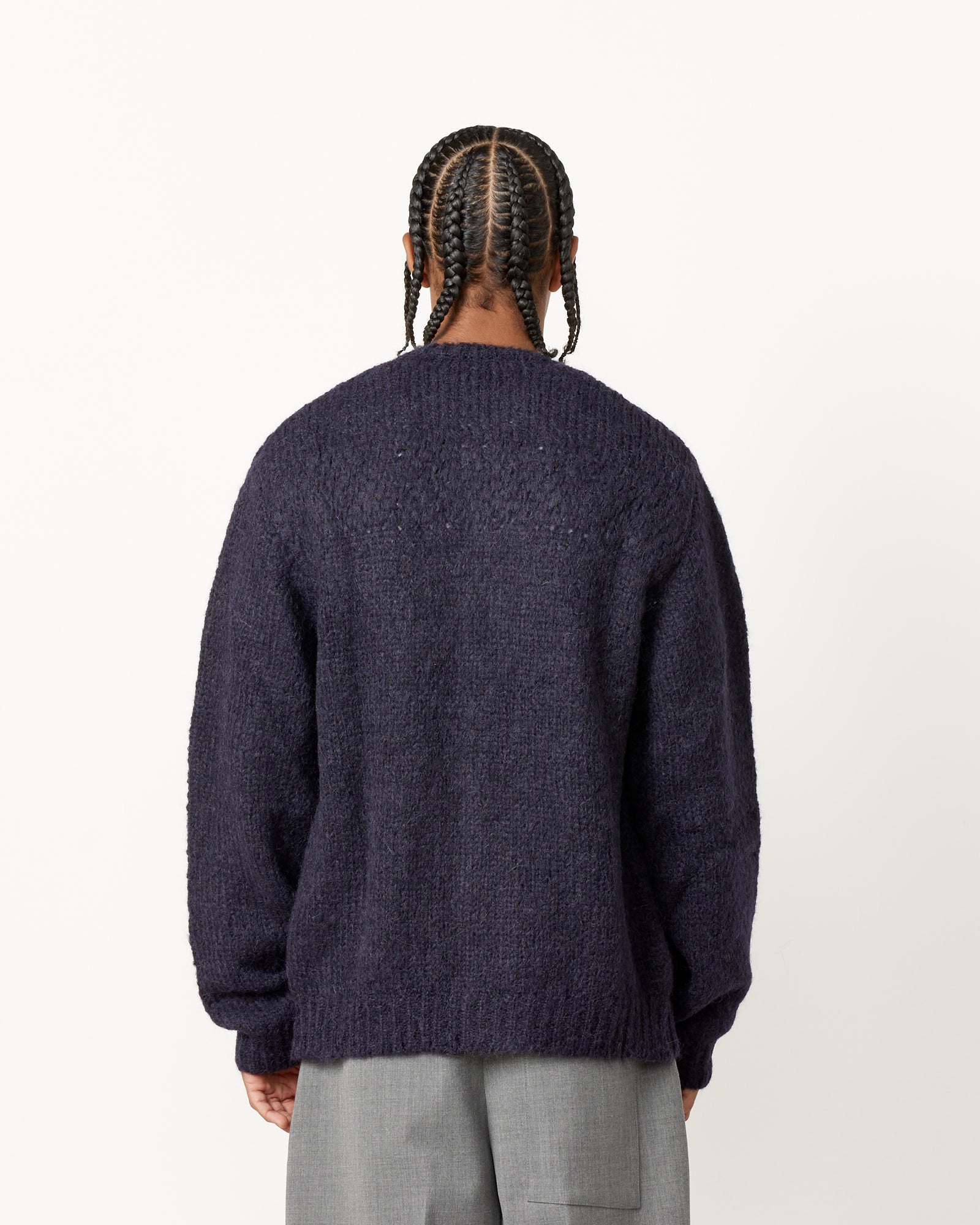 Our Legacy Opa Cardigan - Navy Fuzzy Mohpaca / 52 (253137)