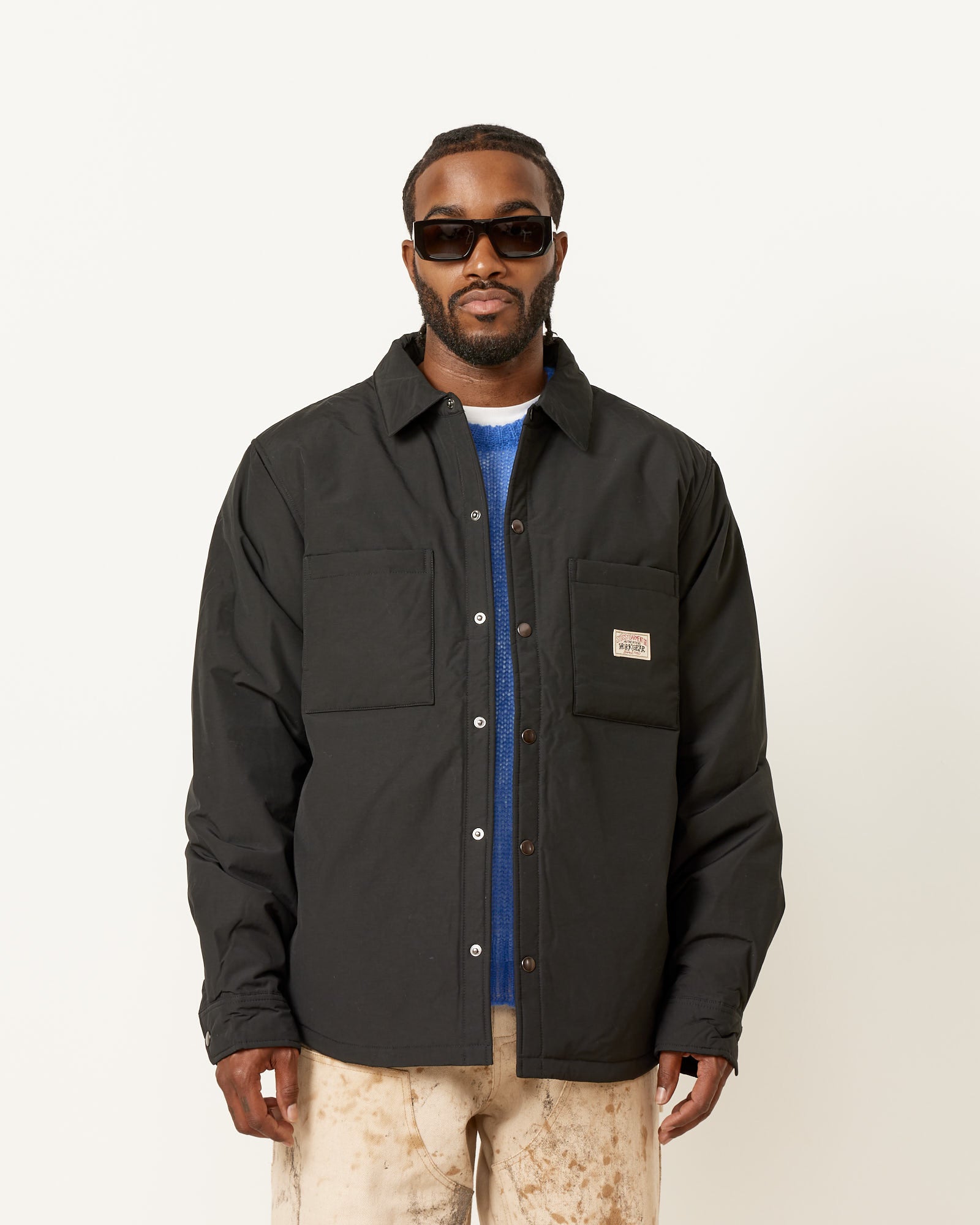 Stussy Padded Tech Over Shirt - Black / L (253144)