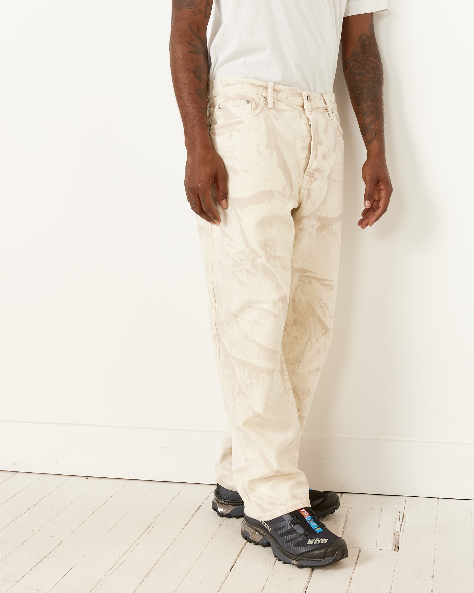 Stussy Distressed Canvas Big Ol' Jean - Khaki / 32 (253155)