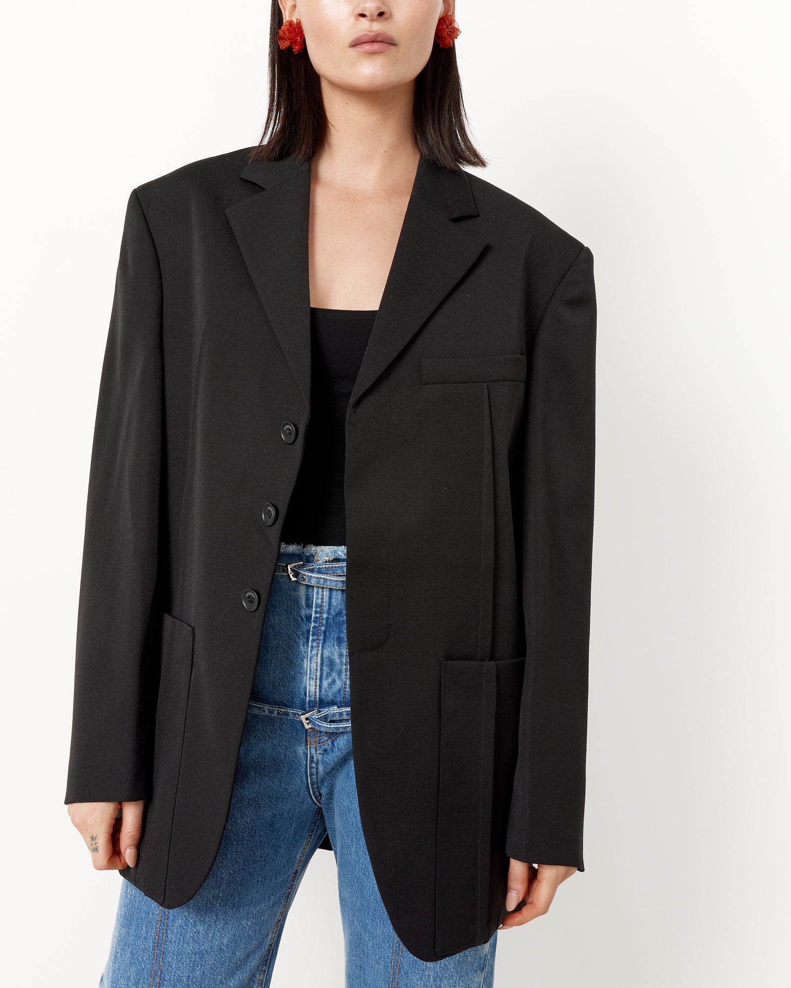 Jacquemus La Veste D'Homme Blazer - Black / 36 (253226)