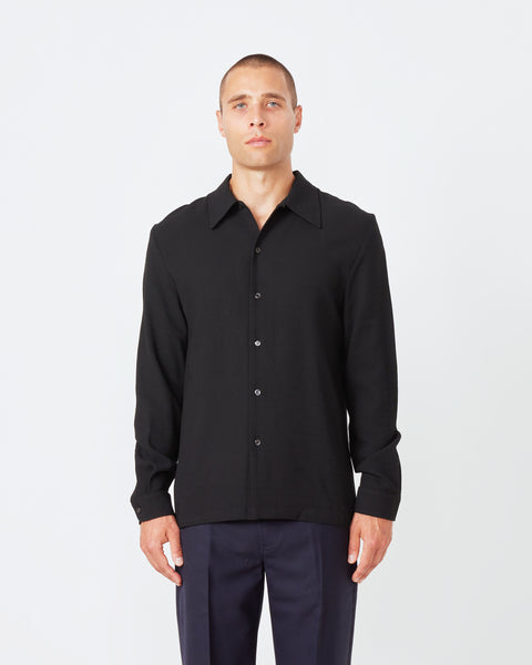 Rampoua Shirt in Black in Rampoua Shirt in Off White