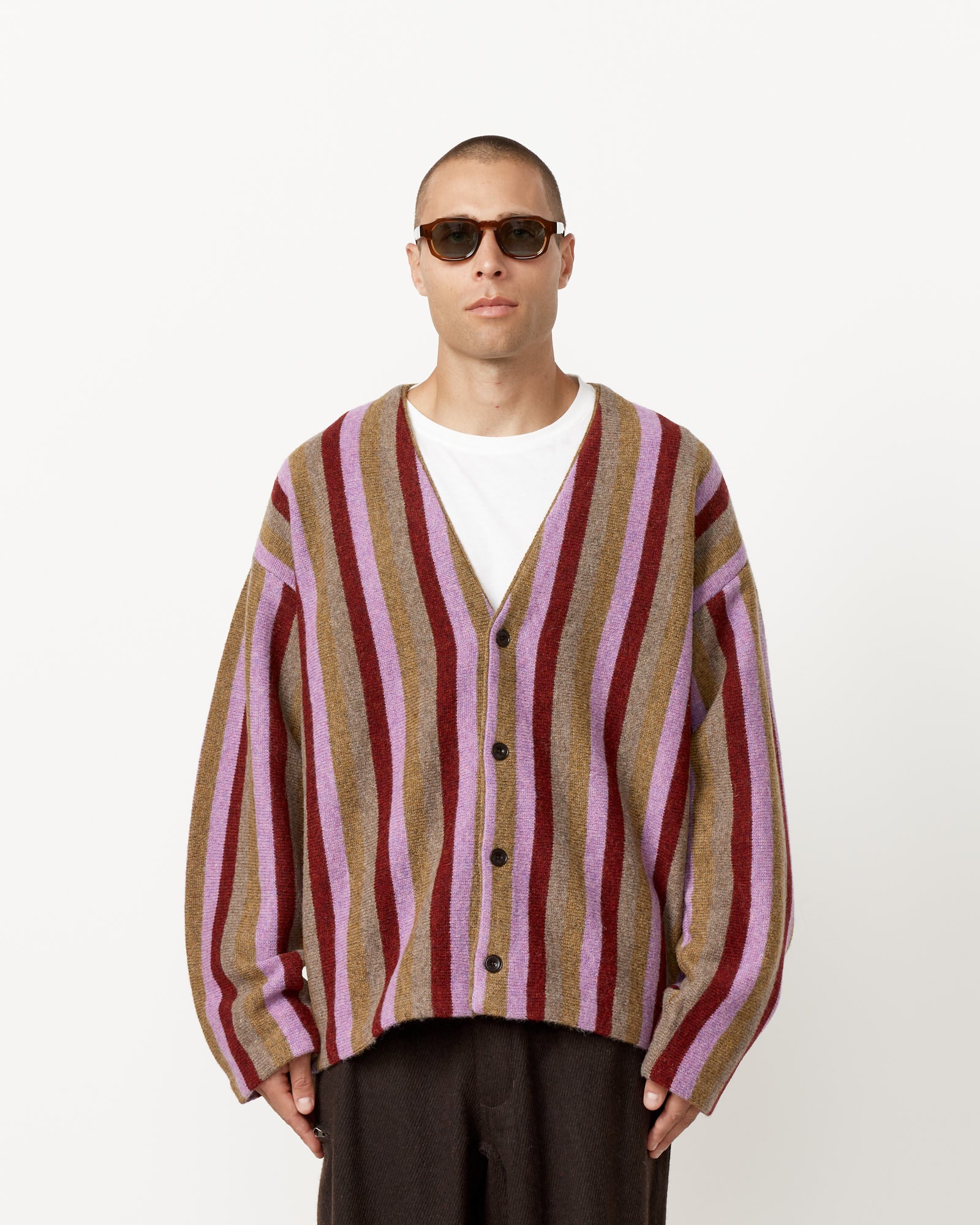 Pilgrim Surf + Supply Kanoa Knit Cardigan - Red Multi / L (253573)