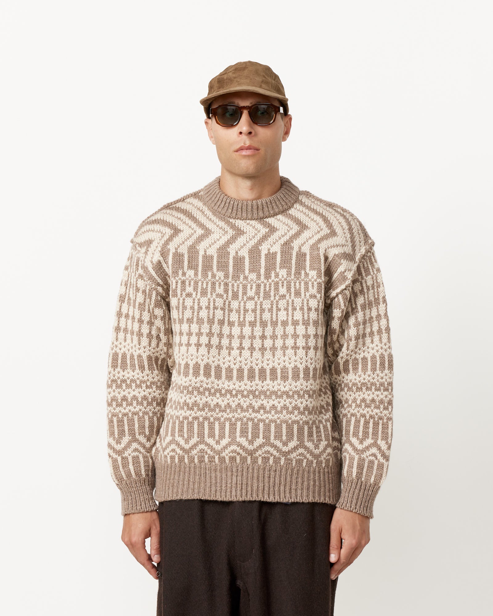 Loren Reversible Sweater - Taupe / L (253588)