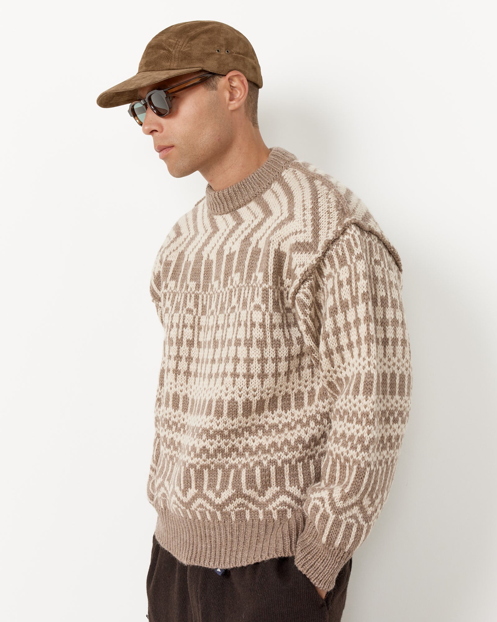 Loren Reversible Sweater - Taupe / L (253588)