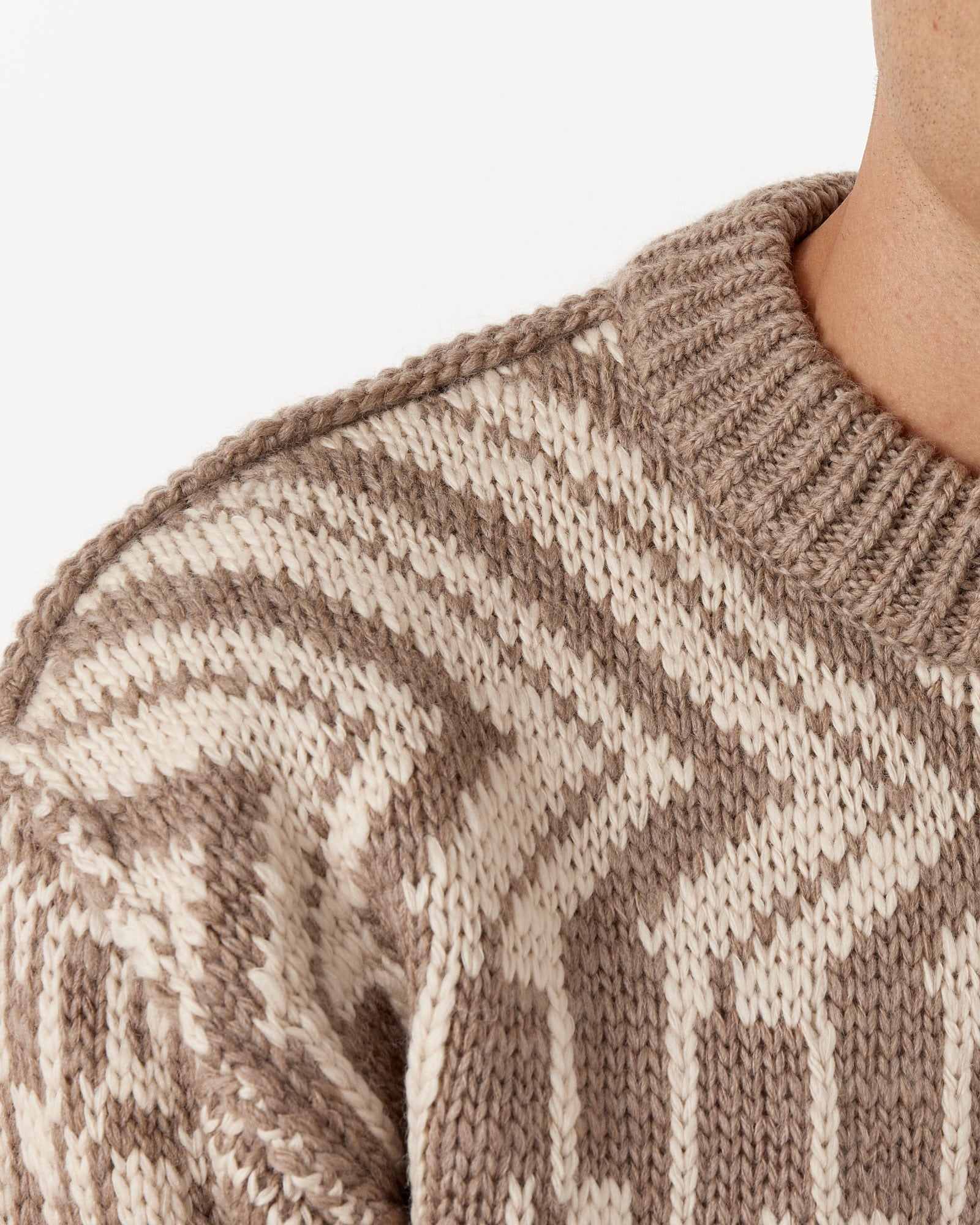 Loren Reversible Sweater - Taupe / L (253588)