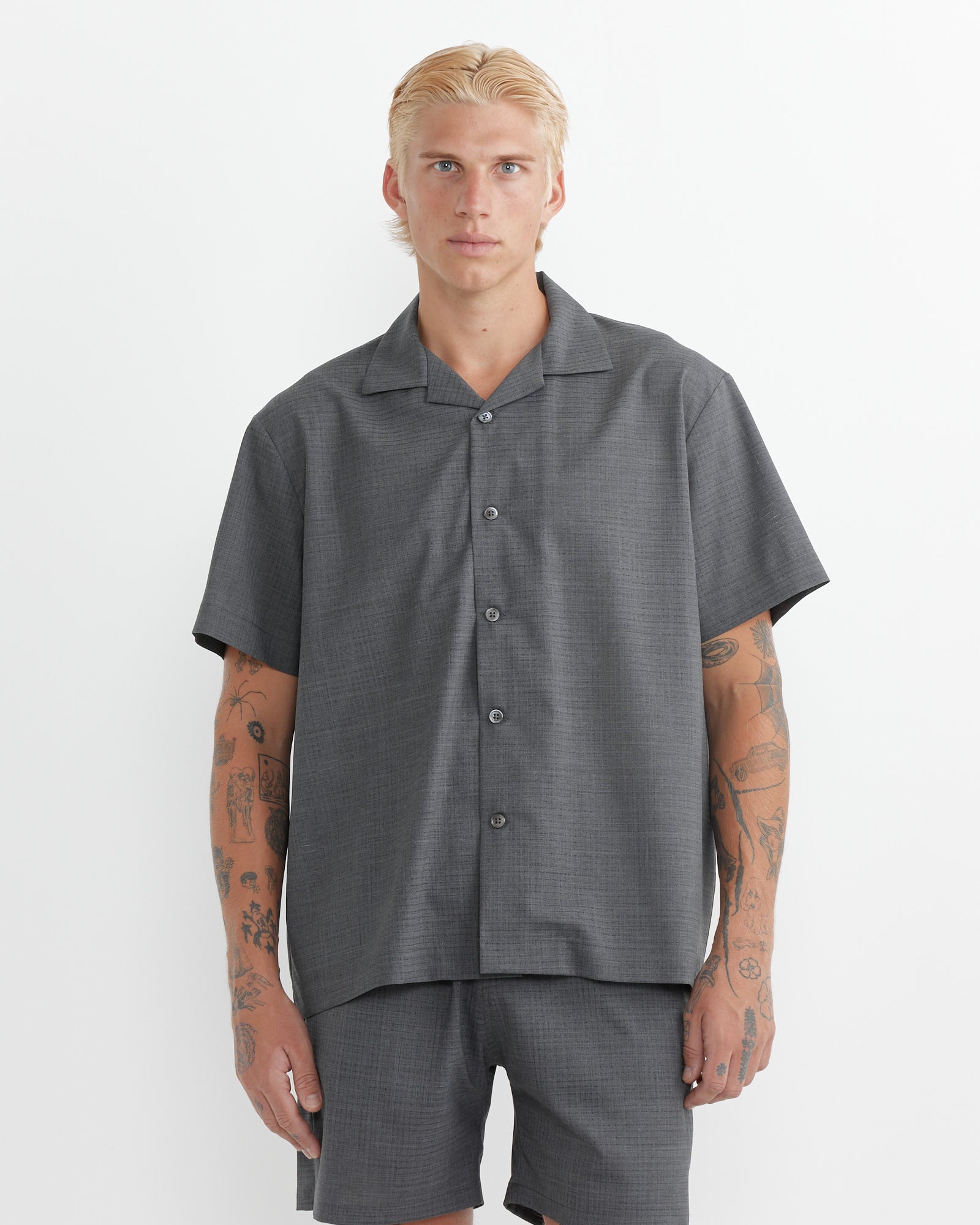 Desert Mesh Haus Shirt - Cement / M (253621)